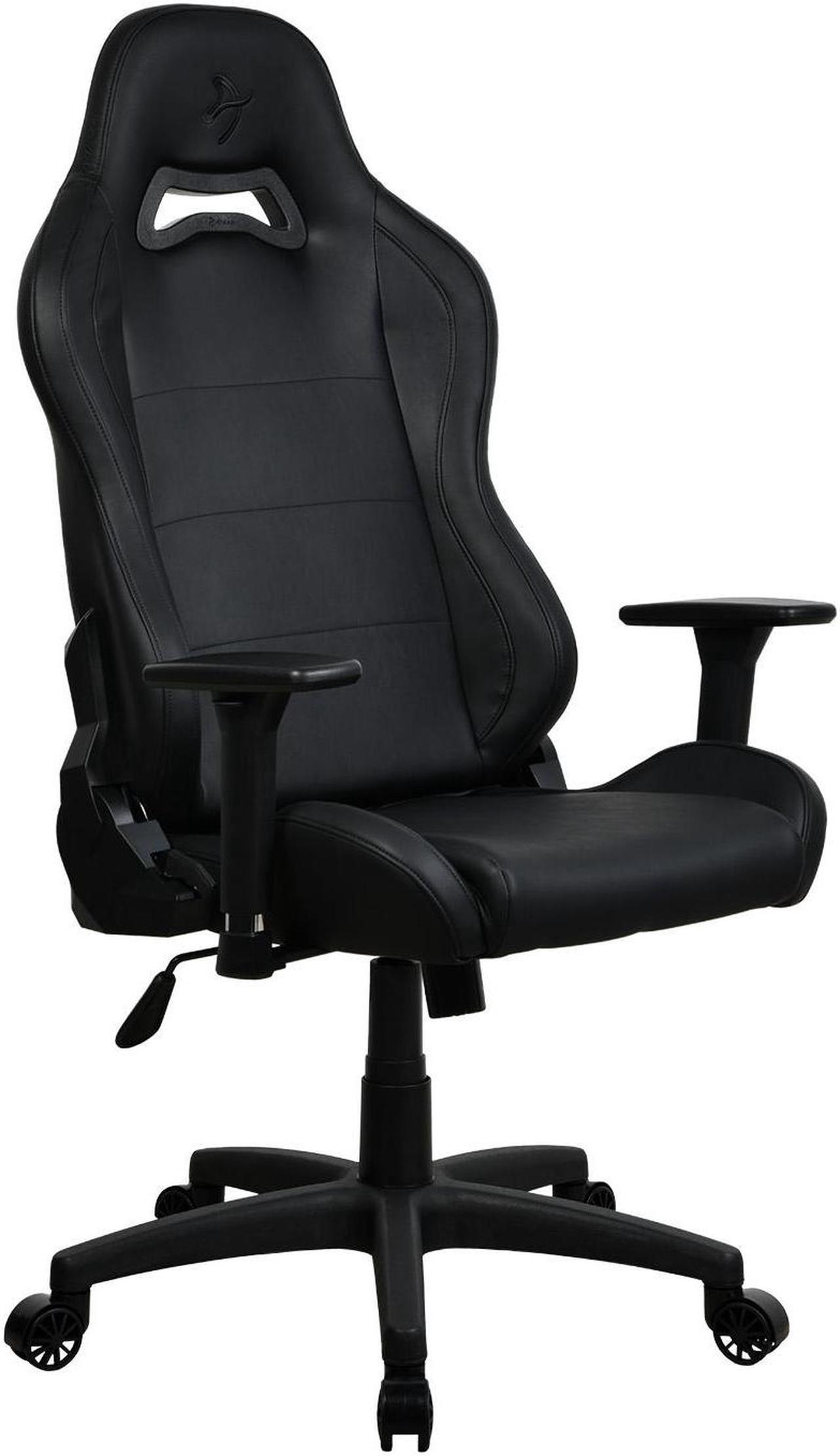 Alt view image 3 of 5 - Arozzi Torretta Premium SoftPU Fabric Upholstery Fabric with Unique Velvety Texture Breathable Fluid-Repellant Ergonomic Design with 2 Supportive Pillows for Office and Gaming Chair - Pure Black