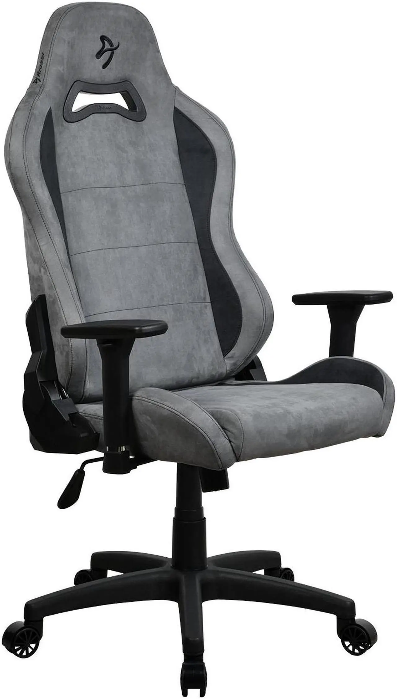 Alt view image 3 of 5 - Arozzi Torretta Premium Supersoft Fabric Upholstery Fabric with Unique Velvety Texture Breathable Fluid-Repellant Ergonomic Design with 2 Supportive Pillows for Office and Gaming Chair - Anthracite