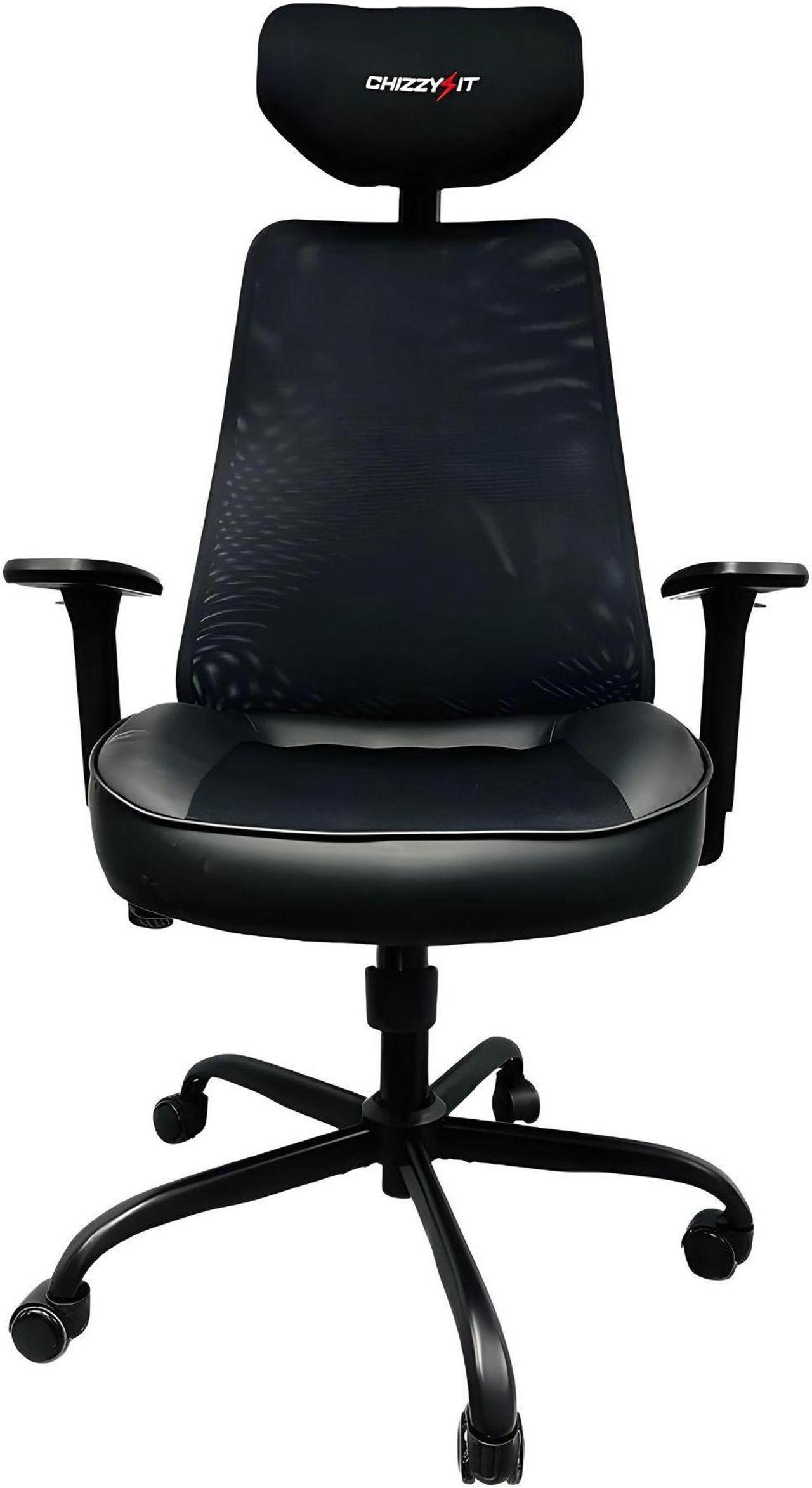 Toytexx Inc Mesh Gaming Chair, Ergonomic Office Chair with Lumbar Support, Headrest, Armrest for Office, Home, Gaming - RBX01 Black Black / Black