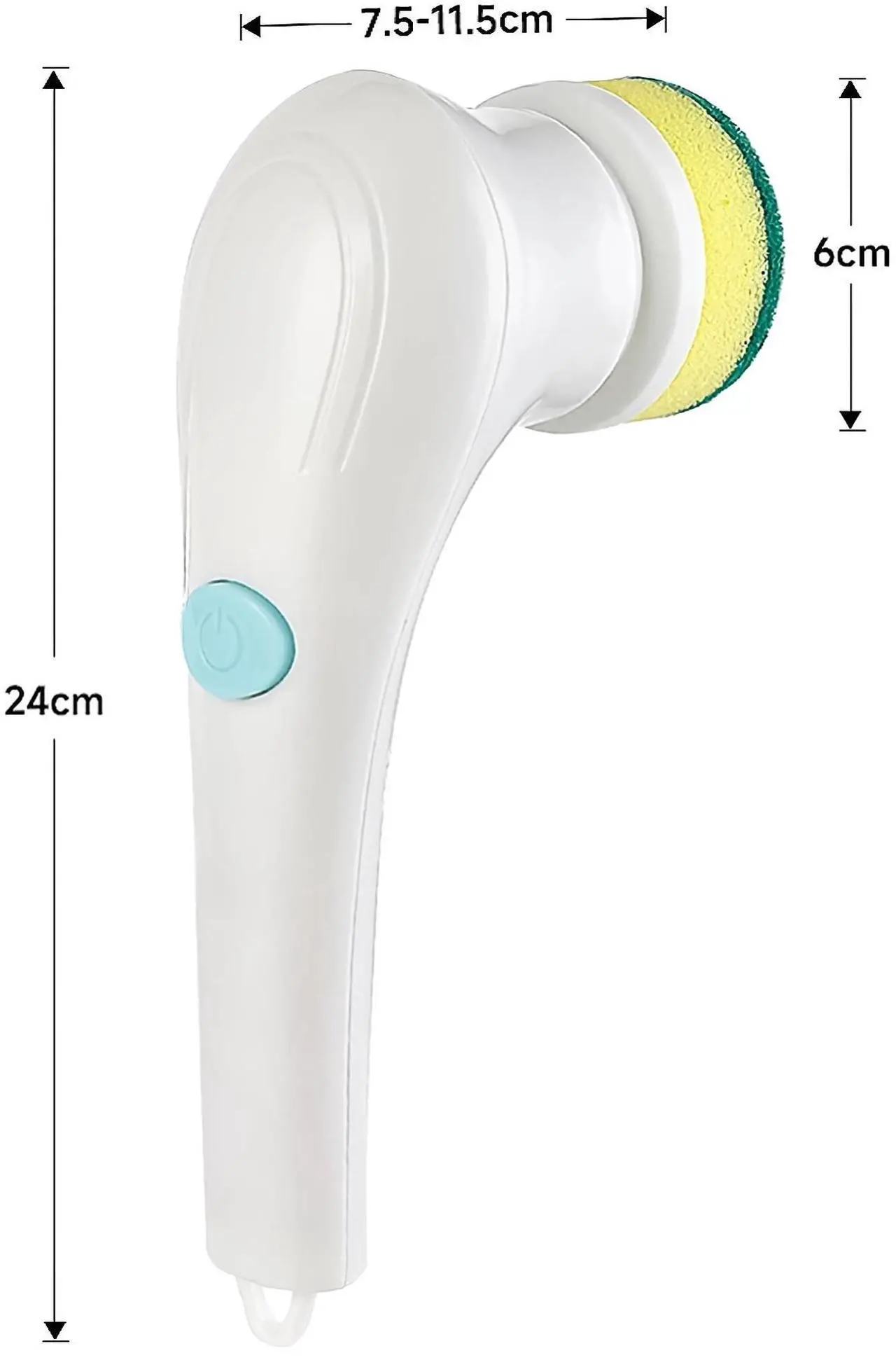 Alt view image 5 of 7 - Toytexx Inc 5-in-1 Cordless Electric Spin Scrubber: Handheld Cleaning Brush for Kitchen, Bathroom, Home