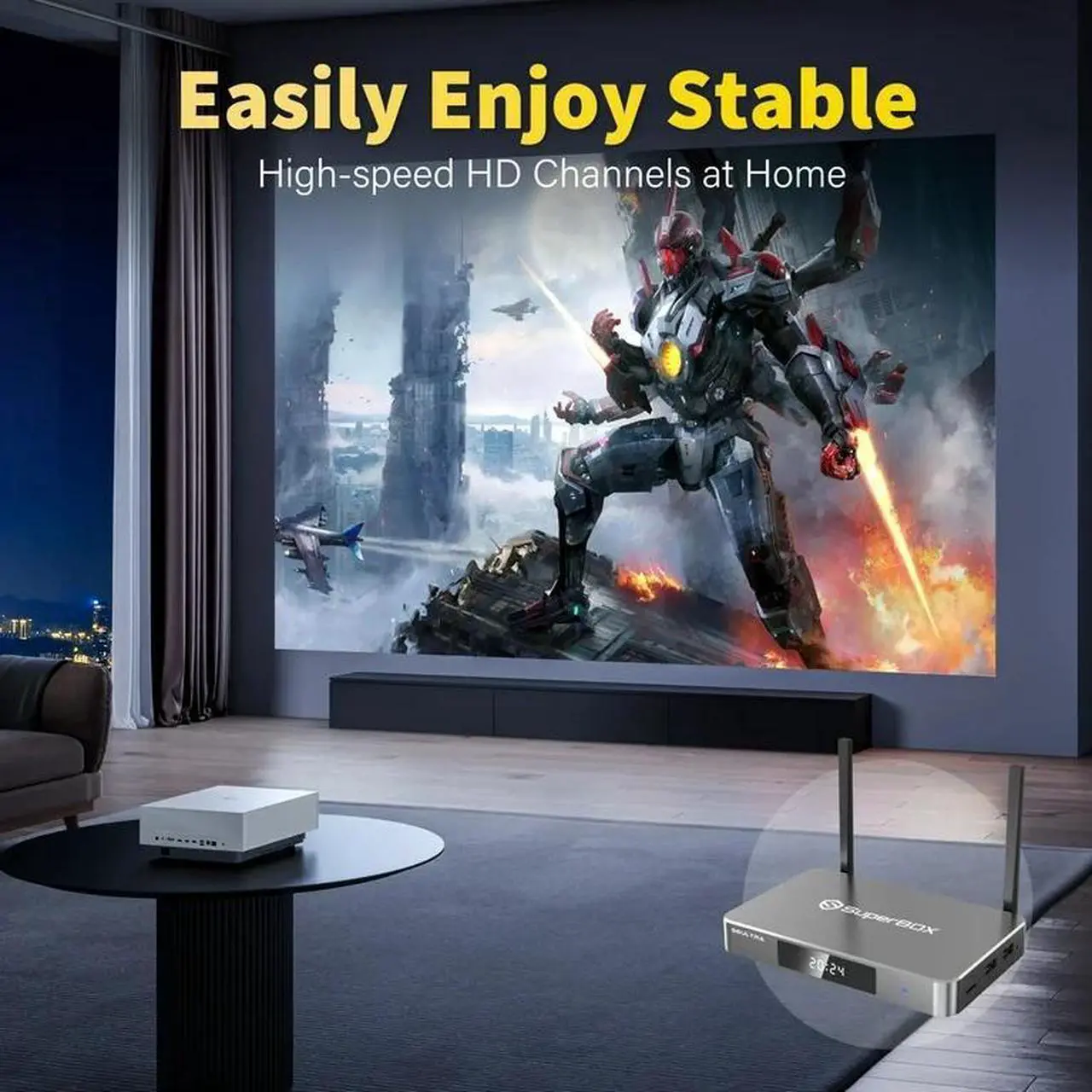 Alt view image 6 of 7 - Superbox Premium Edition S6 Ultra - 6K Versatile Streaming Media Player with Voice Control, Timeshift Function, Parental Control, 4GB+128GB Storage, Smart Android TV Box