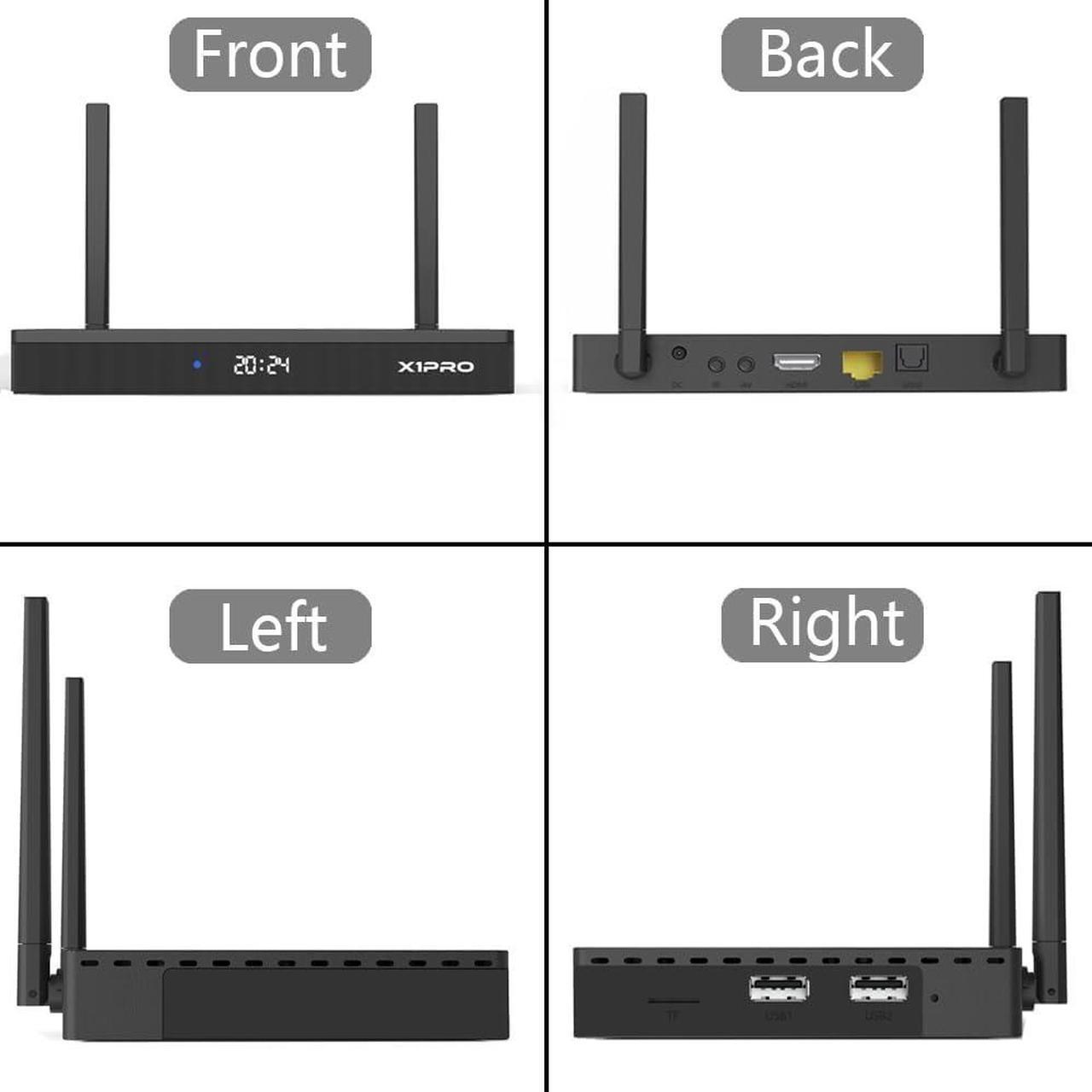 Alt view image 6 of 7 - Superbox X1 Pro Portable Smart Android TV Box, 4GB+64GB Storage, Voice Remote Control, 6K Ultra HD, WiFi-6 Supported, HDMI Cable, 1000Mbps Ethernet Port, Instruction Manual