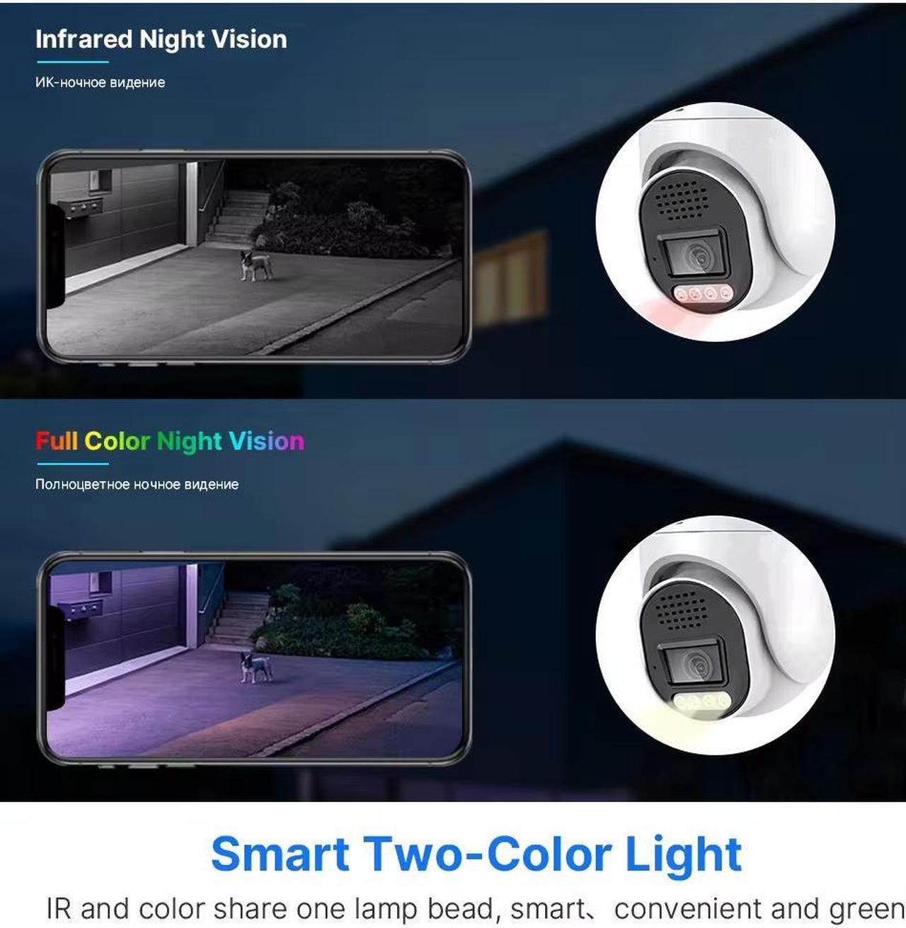 Alt view image 4 of 7 - inLifeCam Tuya Smart APP 5.0MP Dome POE AI IP Camera Two Way Audio Support ONVIF Metal