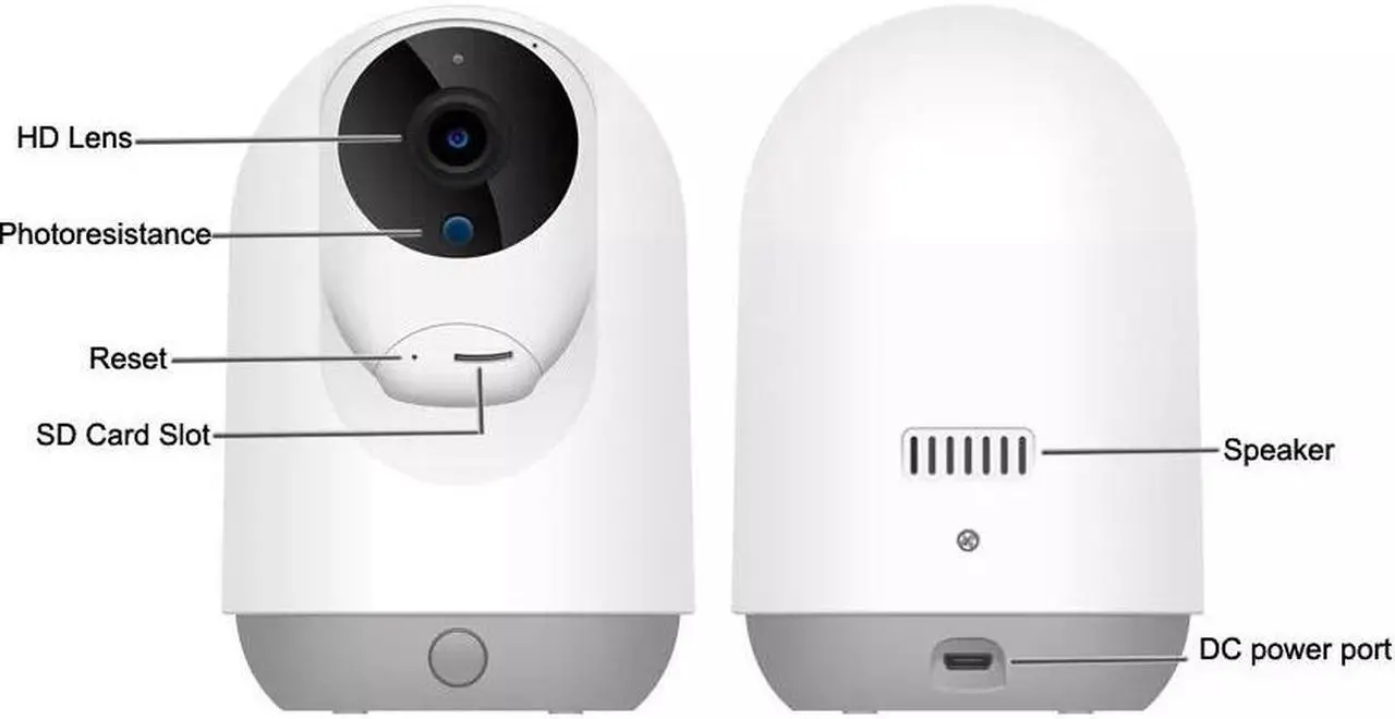 Alt view image 5 of 7 - inLifeCam 3.0 MP Tuya Smart APP Indoor WIFI Pan Tilt PTZ Wireless IP Camera Network Camera