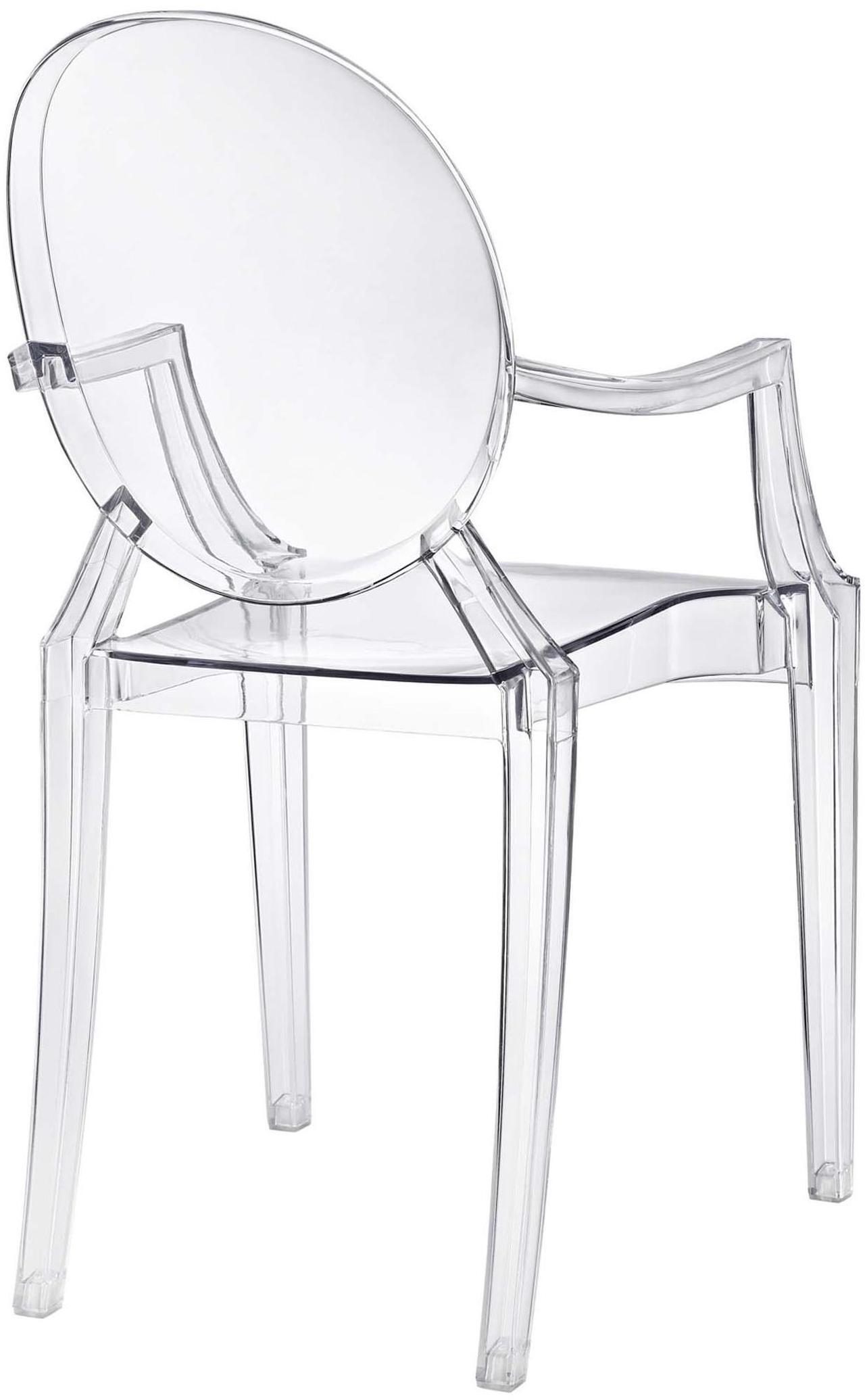 Alt view image 20 of 20 - Philippe Starck Style Louis Ghost Chair in Clear