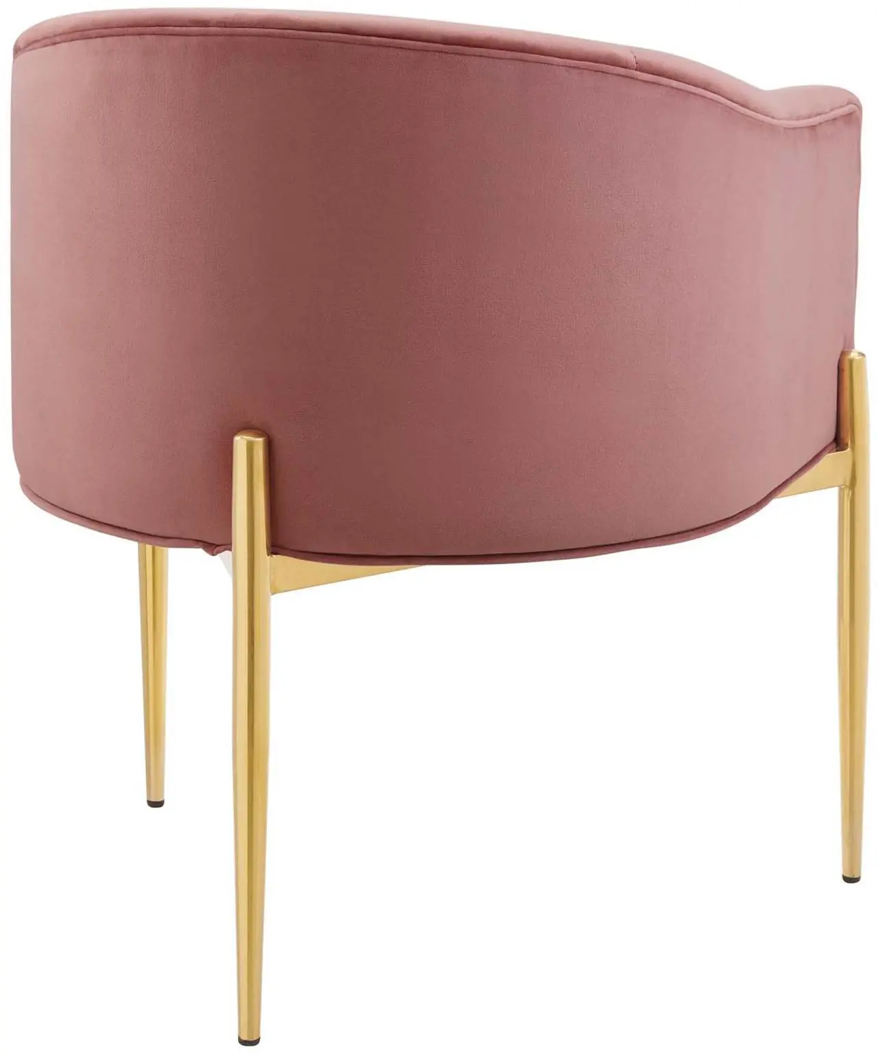 Alt view image 10 of 13 - Savour Tufted Performance Velvet Accent Chair Dusty Rose