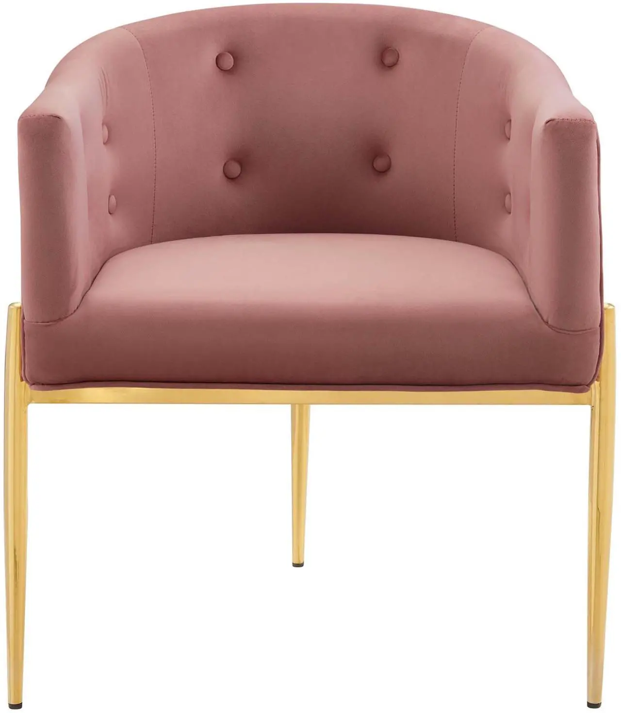Alt view image 11 of 13 - Savour Tufted Performance Velvet Accent Chair Dusty Rose