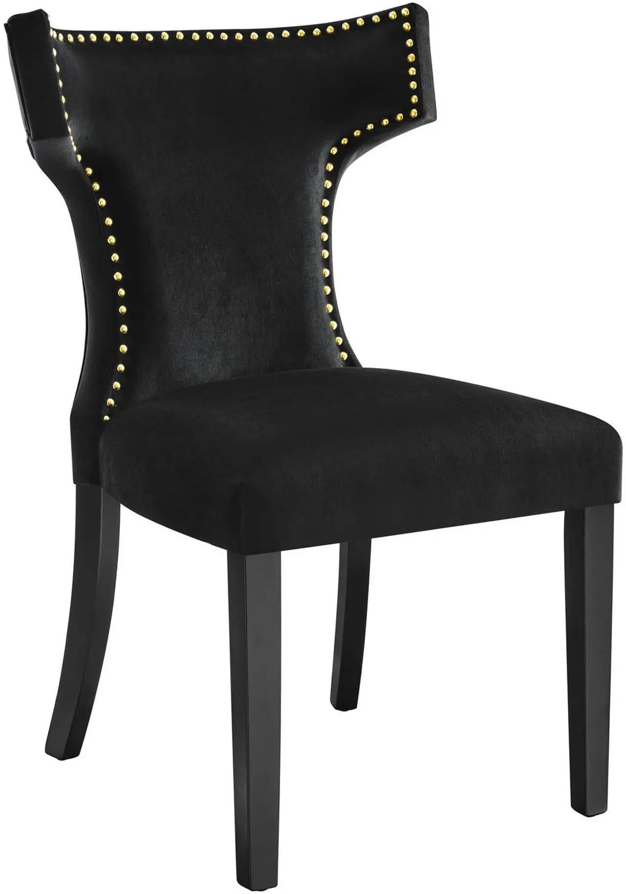 Alt view image 8 of 12 - Curve Performance Velvet Dining Chairs - Set of 2-EEI-5008