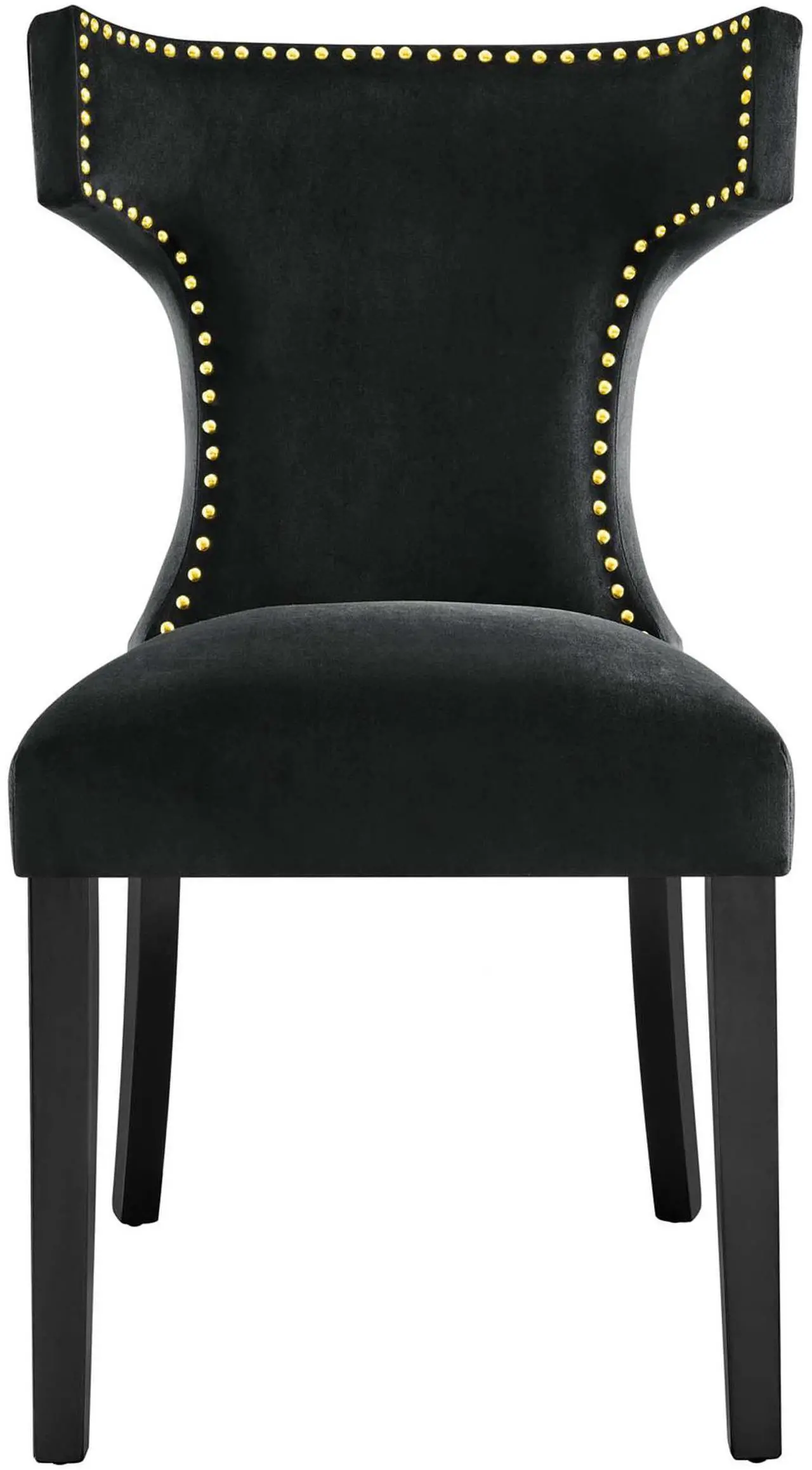 Alt view image 11 of 12 - Curve Performance Velvet Dining Chairs - Set of 2-EEI-5008