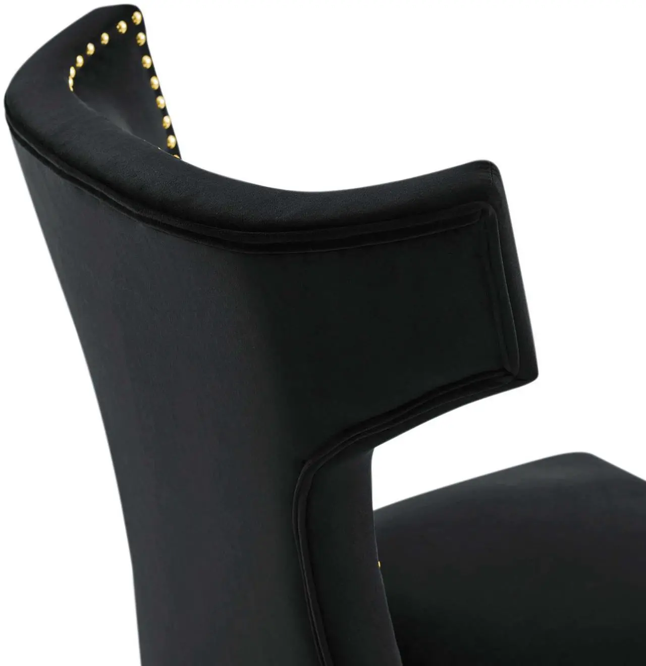 Alt view image 12 of 12 - Curve Performance Velvet Dining Chairs - Set of 2-EEI-5008