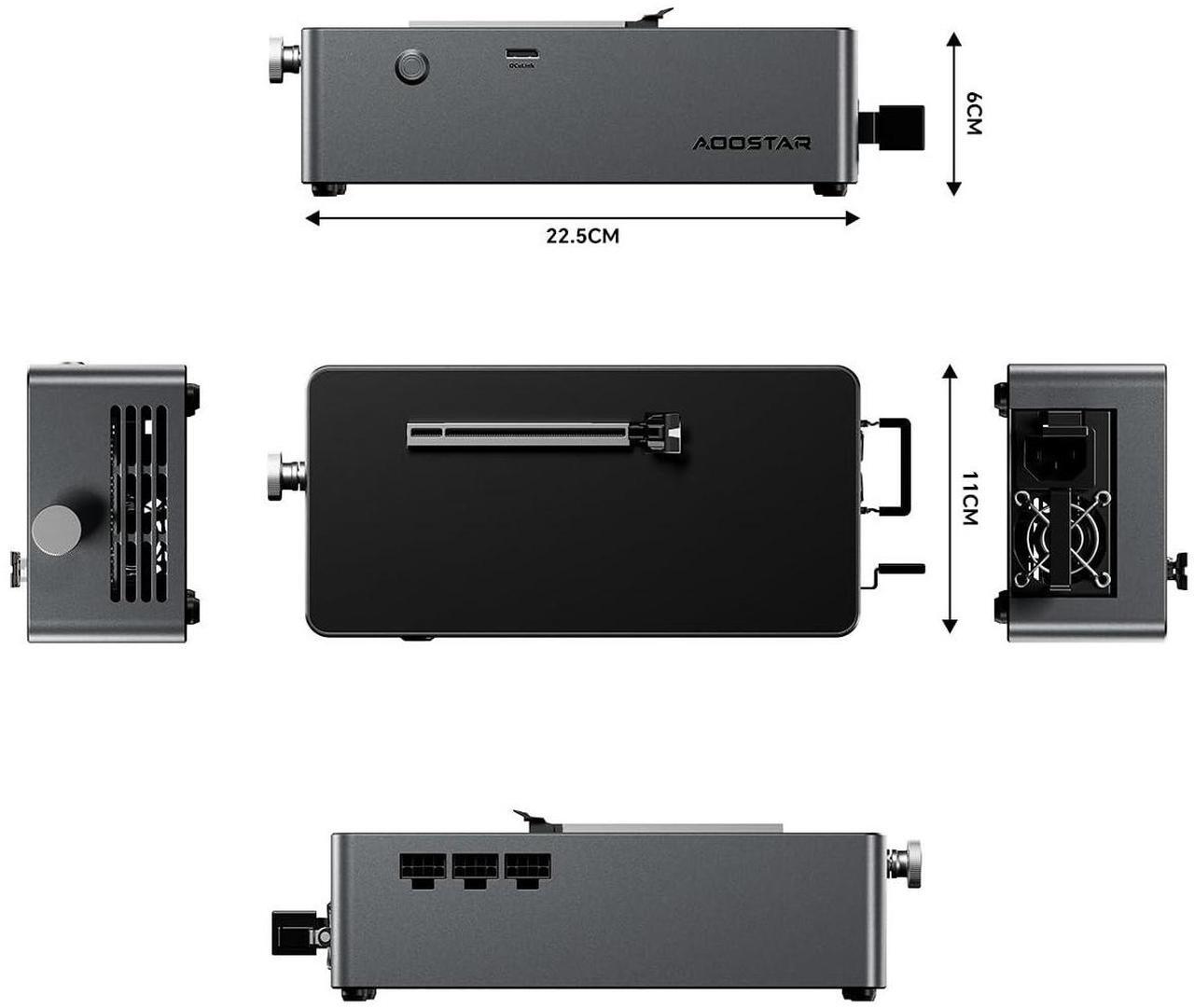 Alt view image 7 of 7 - GTBOX G-Dock EGPU Dock with Oculink Port 800W Power Supply