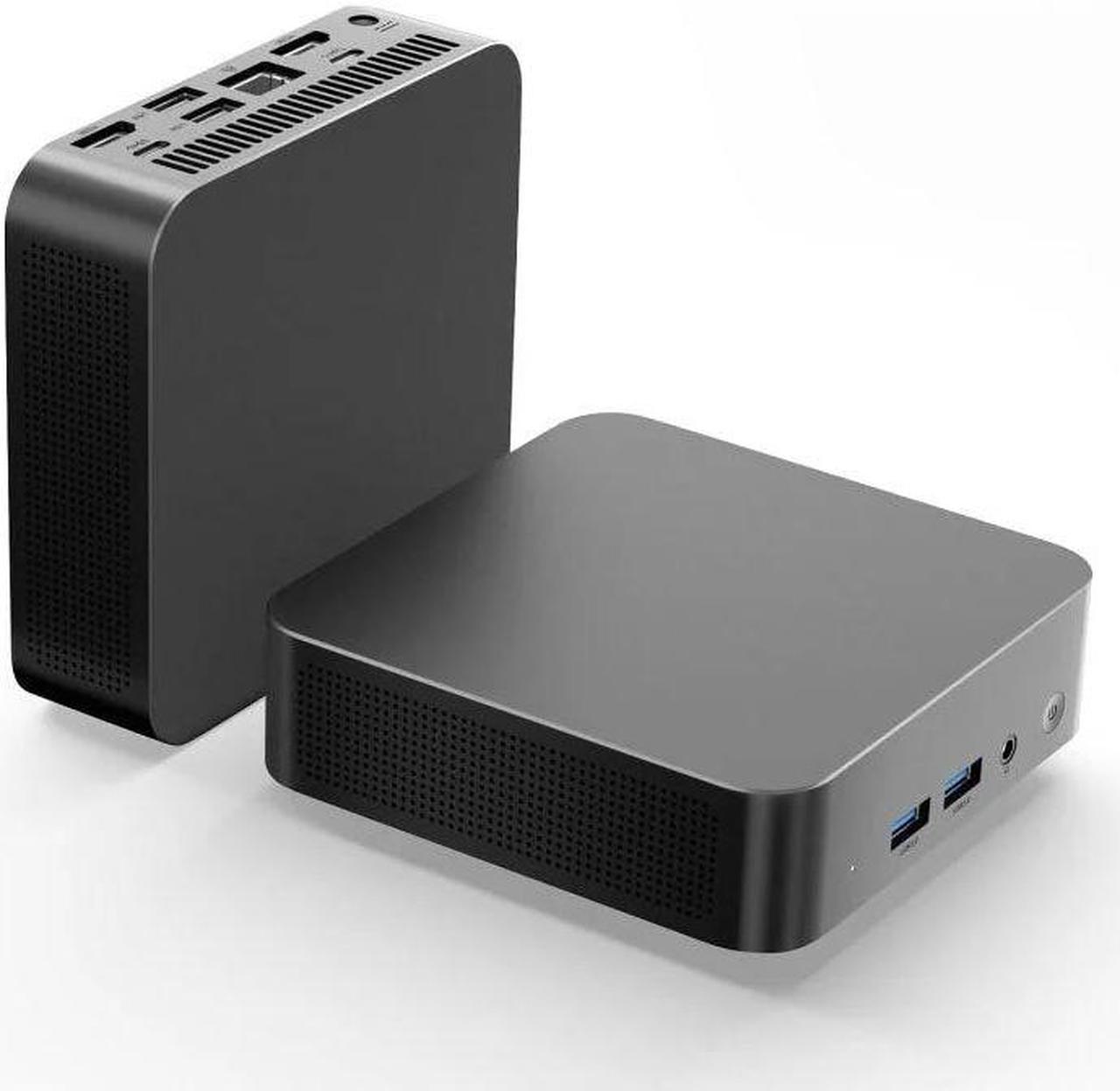 GTBOX Mini PC N100 16GB RAM 512GB SSD Windows 11 Pro 12th Gen Alder Lake 4Cores 4Threads 3.4GHz Max, 2X Type-c 112x112x38mm Small Desktop Computer with 4K Triple Display/WiFi 5/BT 4.2/2x USB 3.2