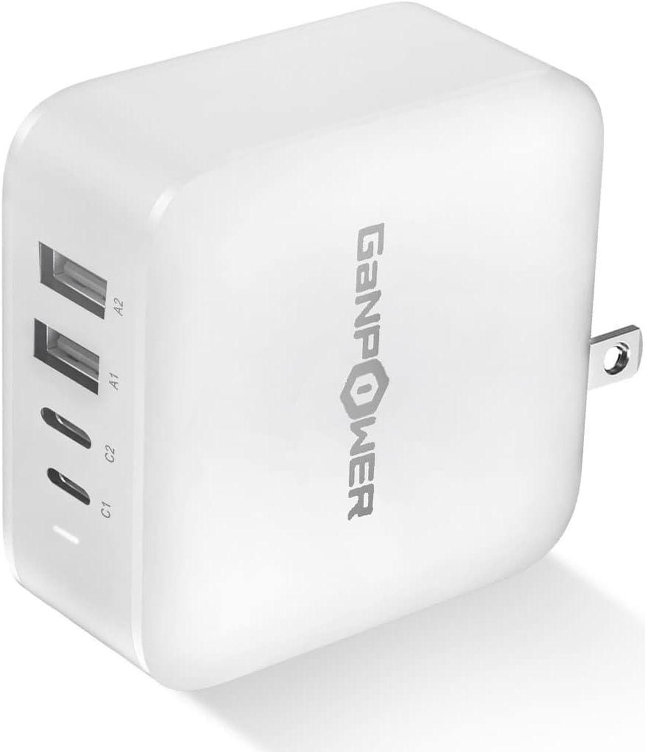 GaNPower iGaN1202C2A 120W 4-Port GaN PD charger USB-C USB-A White