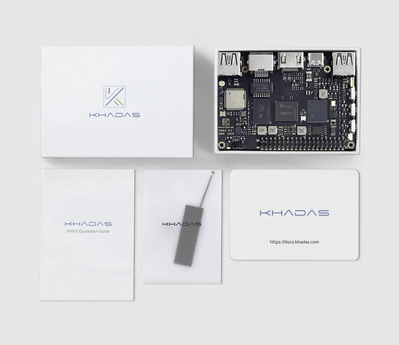 Alt view image 6 of 7 - Khadas VIM1S Single Board Computer Amlogic S905Y4 2GB 16GB Support 2.4G/5G WiFi Bluetooth 5.0, Multi-Video Decoder, Streaming Media Player HD/4K/HDR, UHS-I TF Card Extension, Multi-OS TV Box