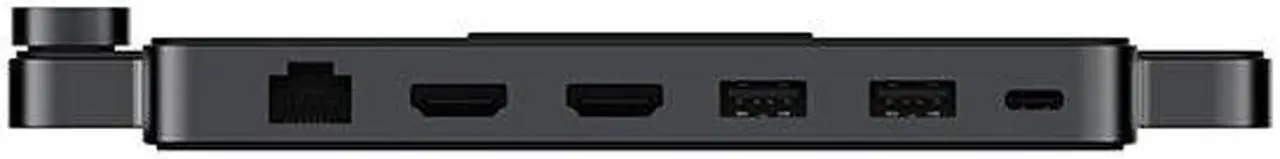 Alt view image 3 of 7 - Khadas Mind Dock for Mind Expansion Module, Built-in Audio System, Fingerprint Scanner, 9 Additional I/O Ports, Support Four 4K/60Hz Displays Mini Computer Built-in SD Card Reader for Swift