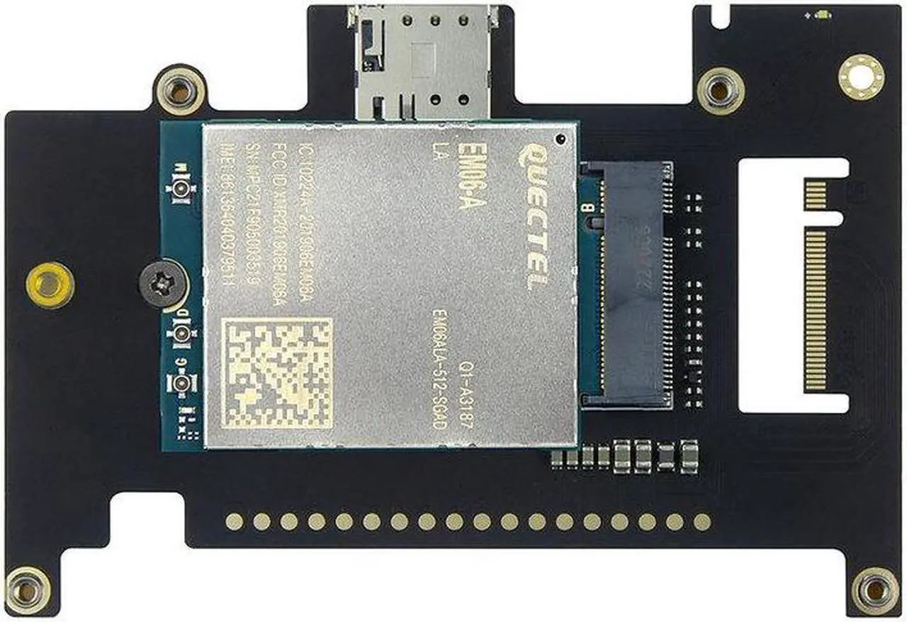 Alt view image 4 of 7 - Khadas M2X WWAN Extension Board with M.2 slot for adding a 4G/5G LTE module Support Nano-SIM Card Slot/18-Pin GPIO Header/4G/5G Active LED