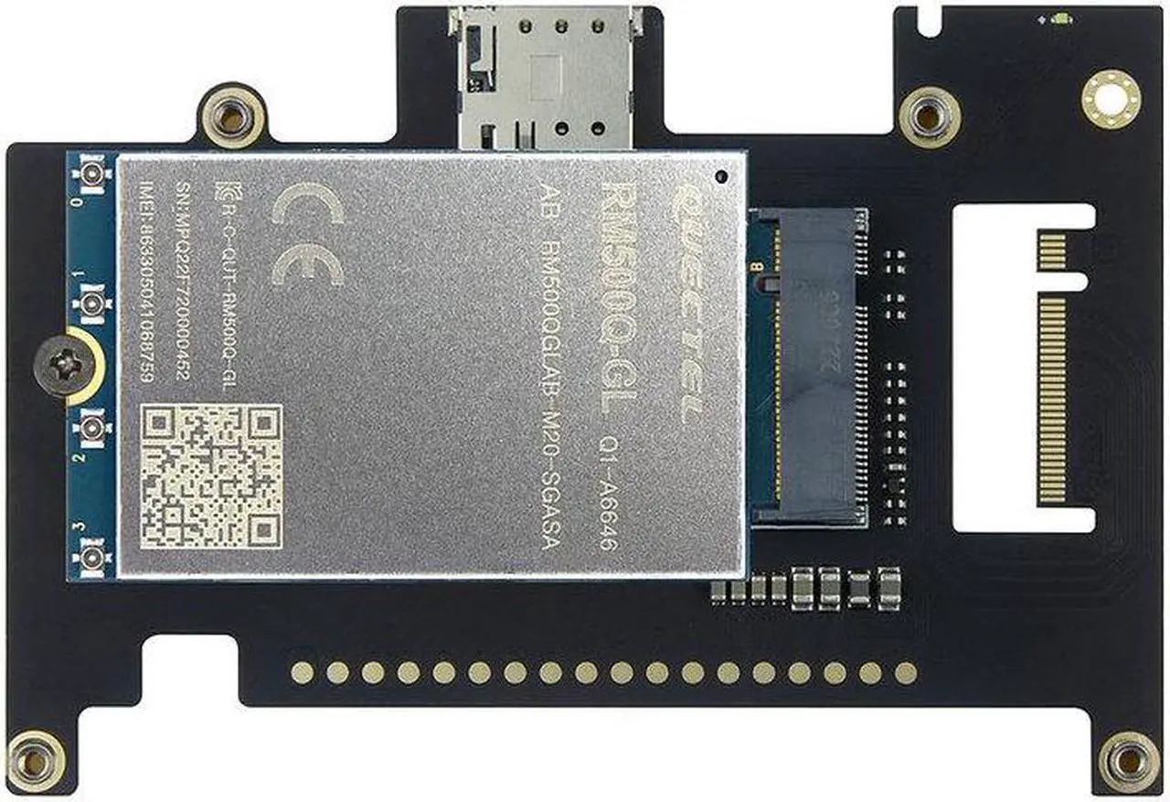 Alt view image 3 of 7 - Khadas M2X WWAN Extension Board with M.2 slot for adding a 4G/5G LTE module Support Nano-SIM Card Slot/18-Pin GPIO Header/4G/5G Active LED