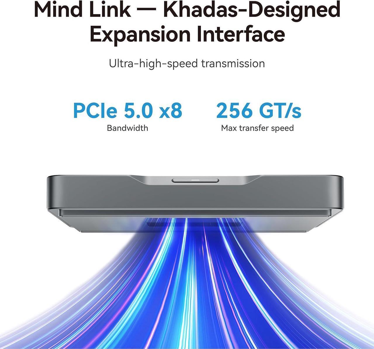 Alt view image 6 of 7 - Khadas Mind 2 AI Mini PC Intel Ultra 7 155H with 5.55Wh Standby Battery, ThunderBolt4, USB4, 64GB LPDDR5 RAM, 2TB PCIe 4.0 SSD, WiFi 6E, BT5.3, Portable Computer for Business Home, Silver
