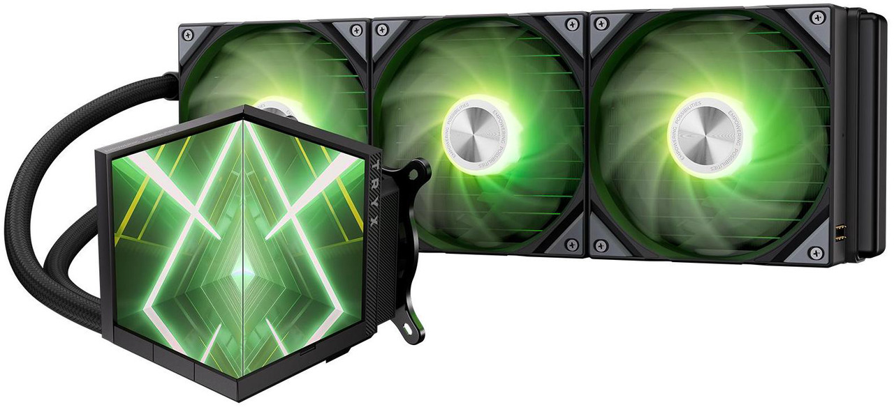 Open Box: TRYX Stage 360 ARGB 360mm AIO Dual 4.0'' Screen 720x720 Resolution AIO Cooler 360mm Three Display Modes Customizable Asetek 7th Gen V2 280w TDP with ROTA SL ARGB Fans Intel LGA 1851/1700 AMD AM5/AM4 - Newegg.com - Open Box condition - Image 9