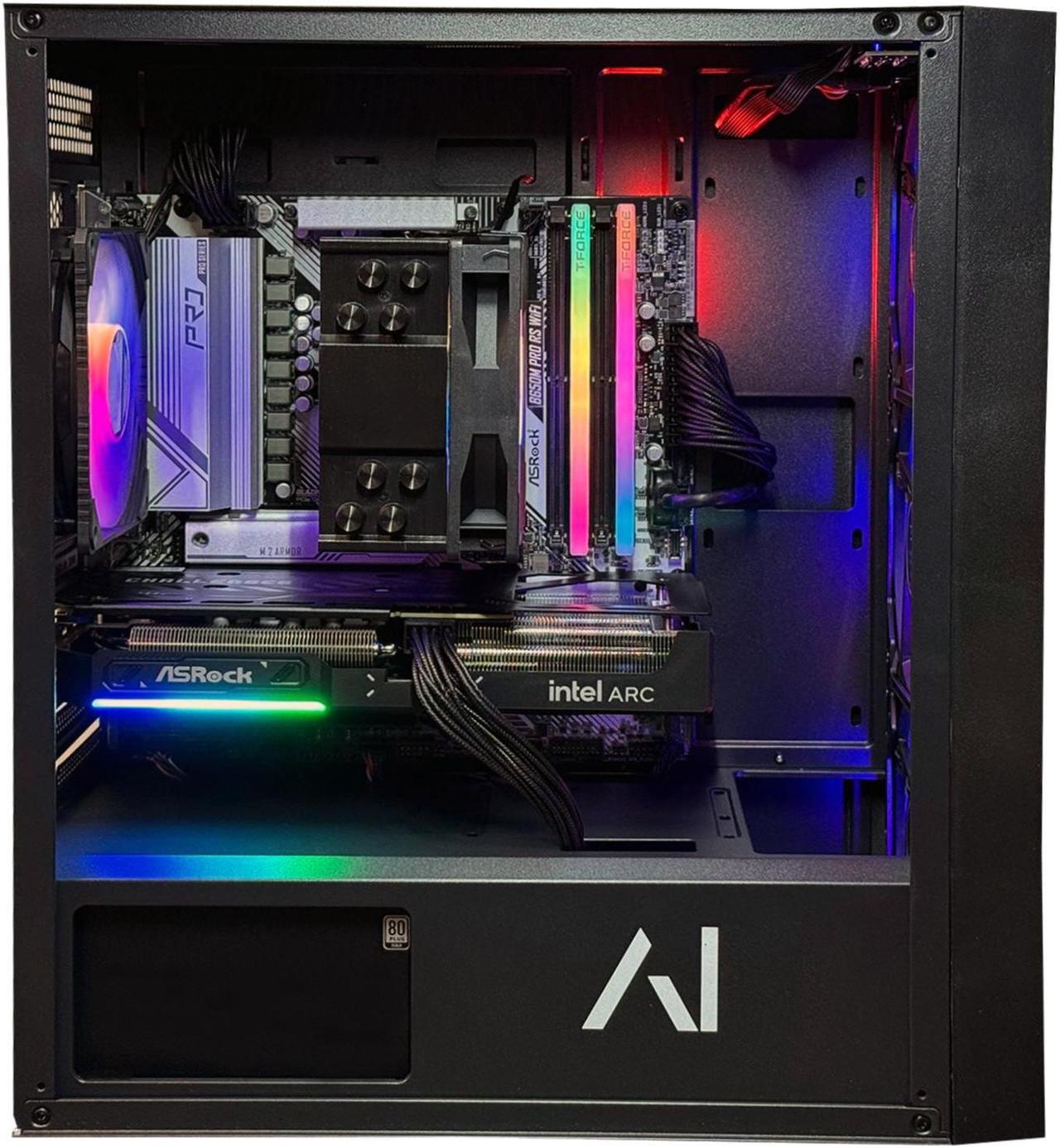 Alt view image 2 of 3 - Andromeda Insights Arclight Gaming PC | Ryzen 5 7600x | 32GB DDR5 RAM | Intel Arc B570 10GB | 1TB NVME SSD | 650W Gold Power Supply | ARGB Fans | Windows 11 Home