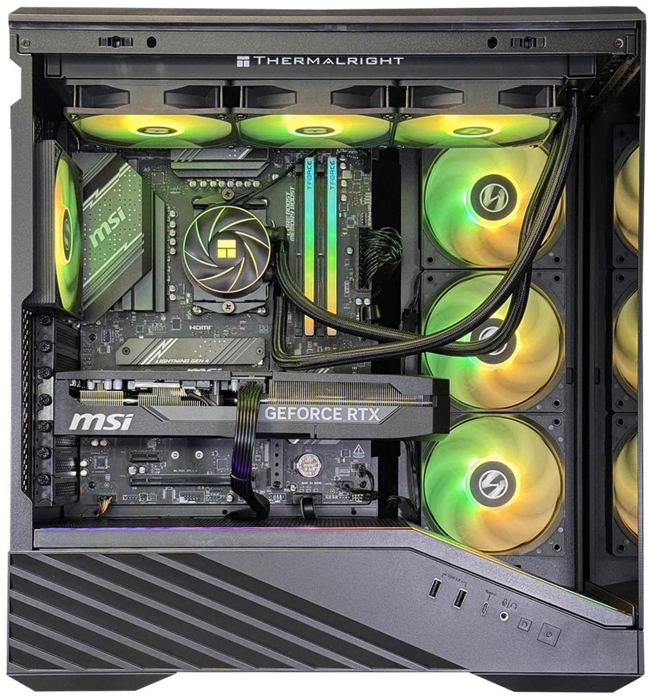 Alt view image 2 of 3 - Andromeda Insights Ultra 50 Vector - RTX 5080 16GB GDDR7 | Ryzen 7 9800X3D 4.7 GHz (5.2 GHz Turbo Boost) | 32GB DDR5 6000MHz | 2TB Gen4 SSD | 850W Gold PSU | ARGB Fans | Wi-Fi + BT | Win 11