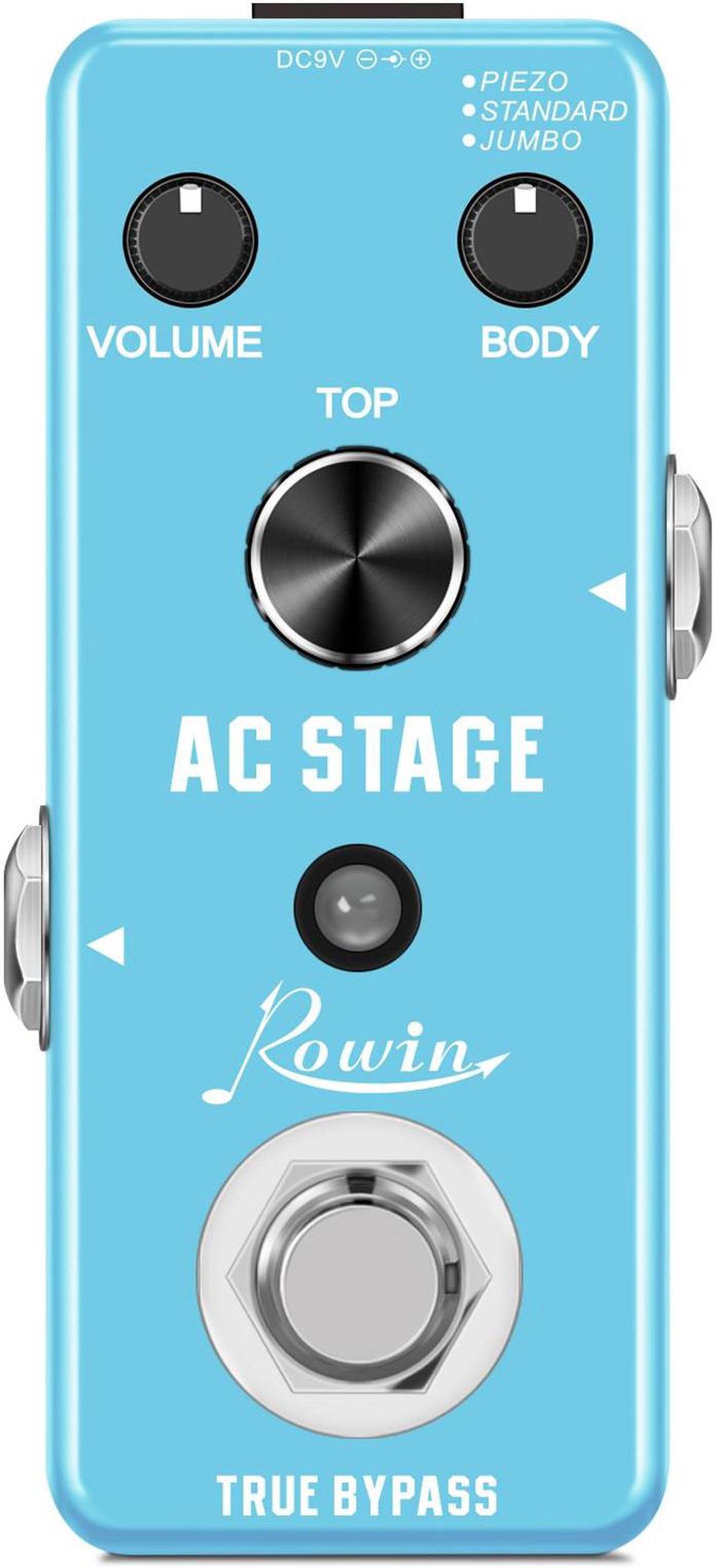 Main image of Rowin LEF-320 AC Stage Guitar Pedal Effect Analog Acoustic Pedals For Guitars Guitarist Analog Effectors Piezo Standard Jumbo True Bypass