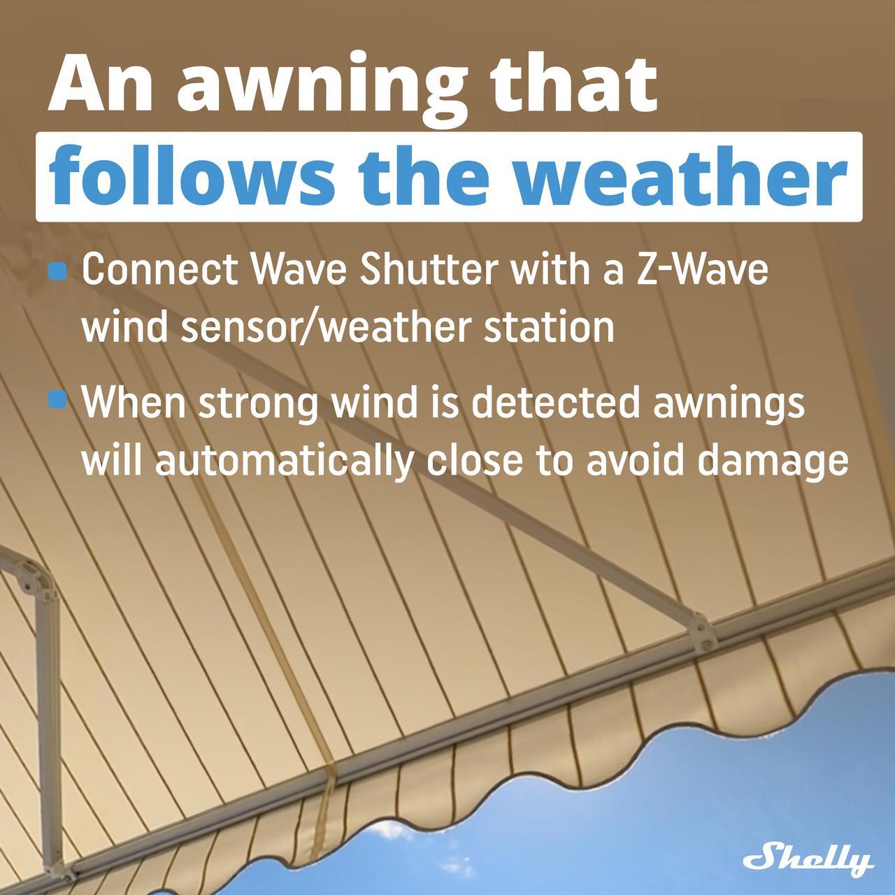 Alt view image 5 of 7 - Shelly Wave Shutter US UL | Z-Wave Shutter Controller | Power Metering | Z-Wave Repeater | Easy to Install | iOS & Android App | Home Automation