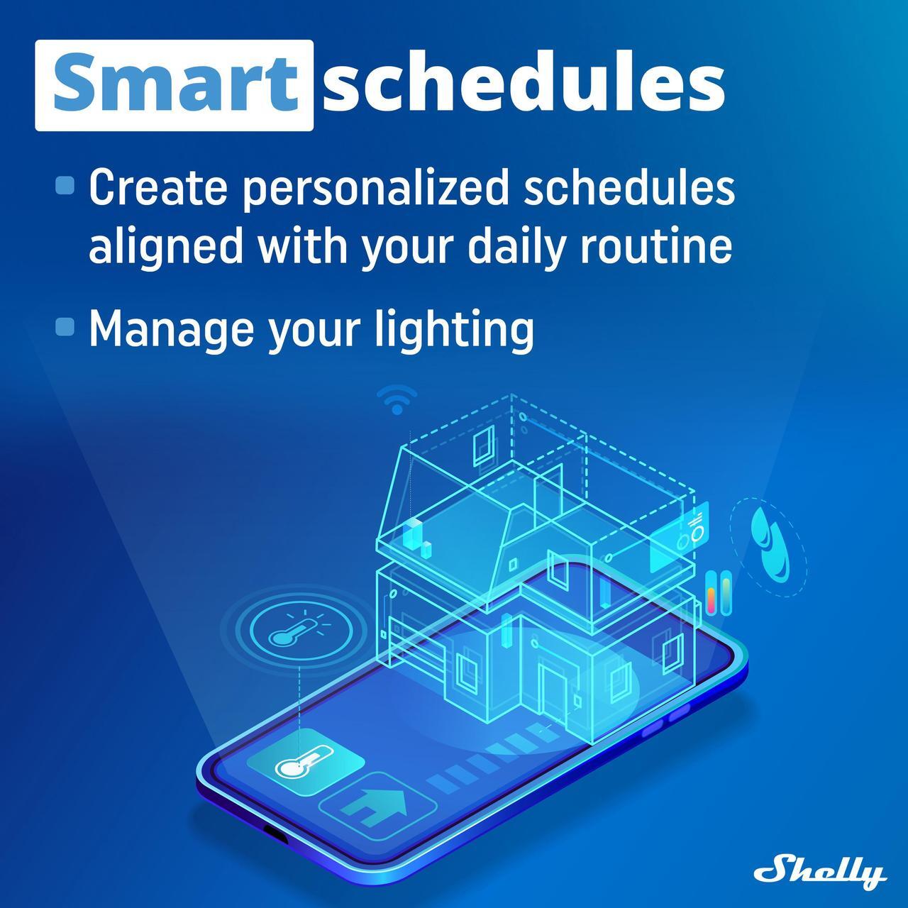 Alt view image 3 of 7 - Shelly Wave Shutter US UL | Z-Wave Shutter Controller | Power Metering | Z-Wave Repeater | Easy to Install | iOS & Android App | Home Automation