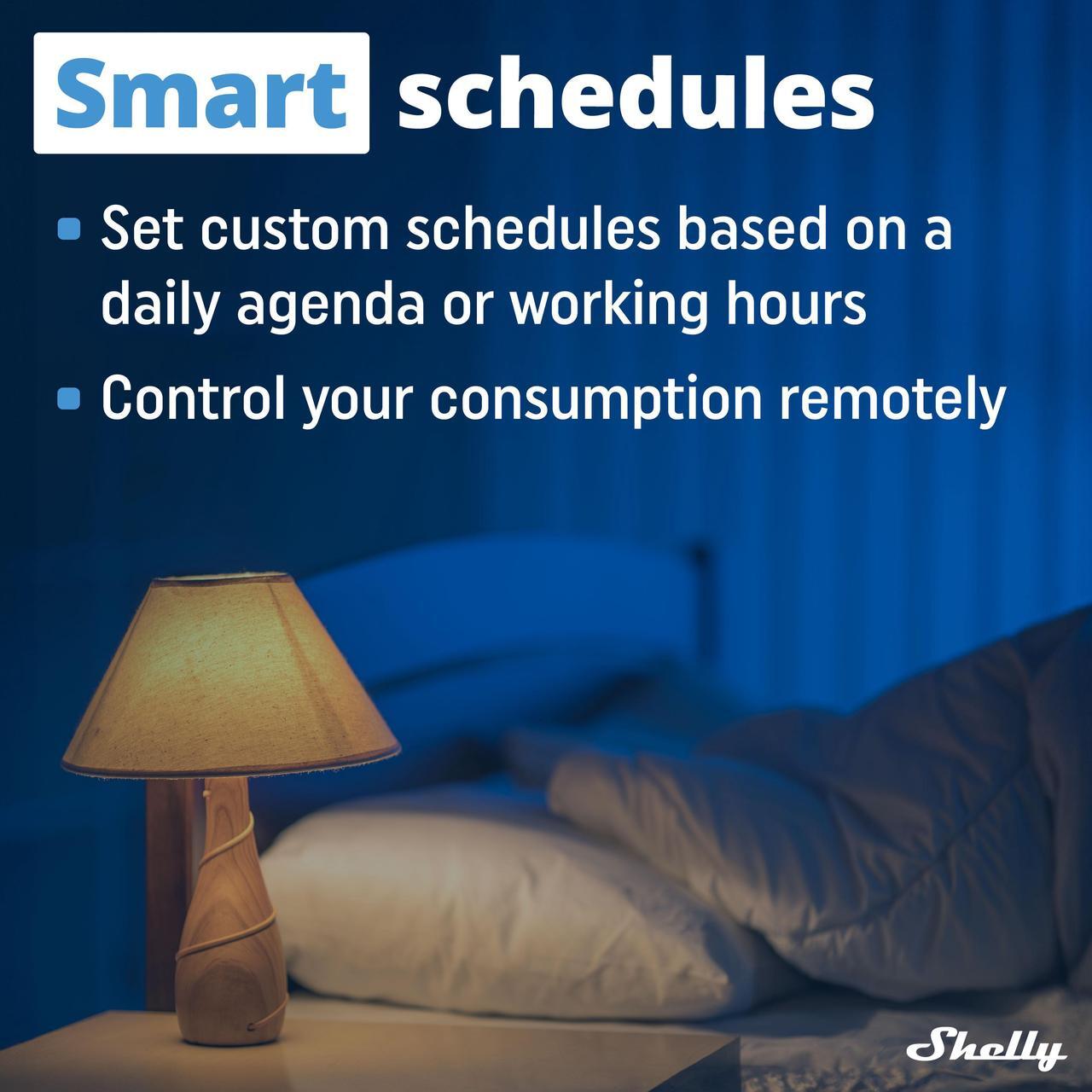 Alt view image 2 of 7 - Shelly EM + 50A Clamp | Wi-Fi-Operated Smart Energy Meter and Contactor Control Relay Switch | Home Automation | Works with Alexa & Google Home | iOS Android App | No Hub Required | Power Monitoring