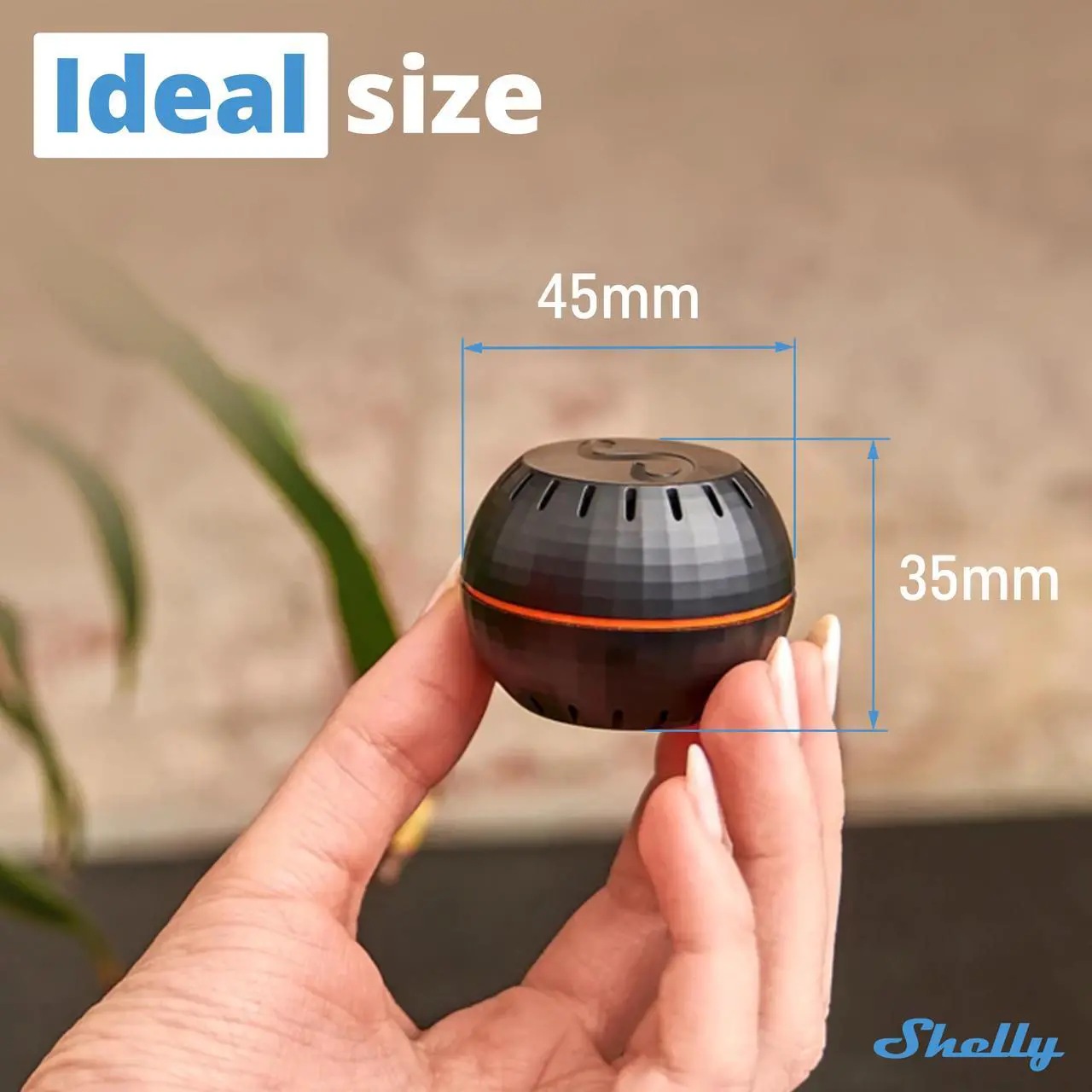 Alt view image 7 of 7 - Shelly H&T | WiFi-Operated Smart Humidity and Temperature Sensor | No Hub required | 1 year-life battery | iOS & Android App | Home Automation | Black