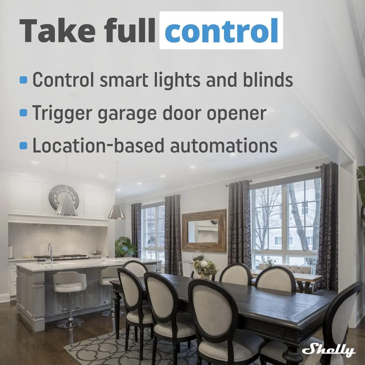 Alt view image 6 of 7 - Shelly Blu Button Tough | Bluetooth-Operated Multi-Click Action and Scenes Activation Button | Versatile Control | IP54 Waterproof | Broad Range | Home Automation | Black