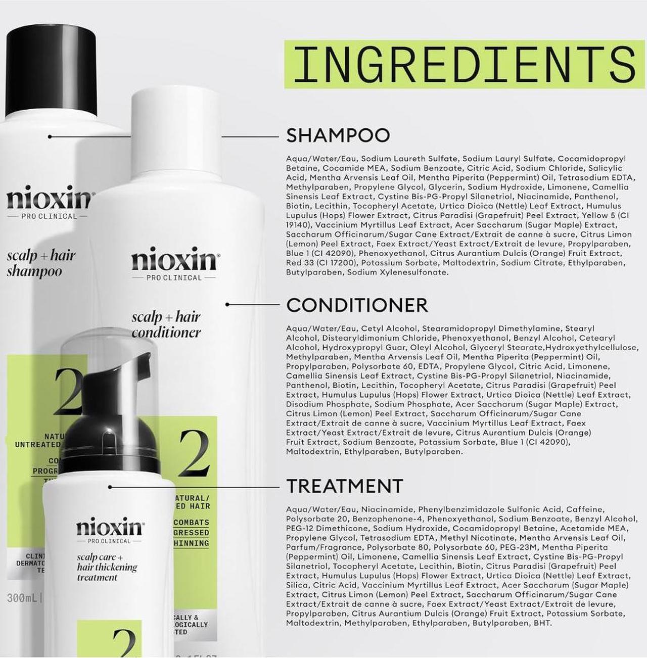 Alt view image 3 of 3 - Nioxin System 2  kit - Scalp  Hair Thickening  - Hair Thickening System for Natural Hair with Progressed Thinning
