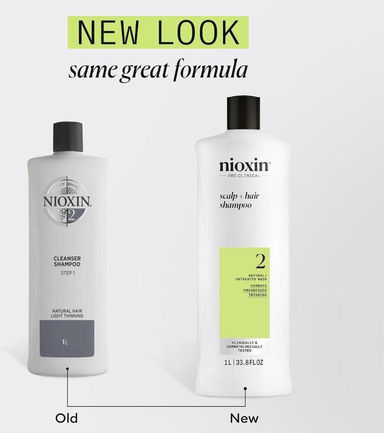 Alt view image 3 of 4 - Nioxin System 2 for Natural Hair with Progressed Thinning Cleanser Shampoo 33.8 oz  and Scalp Therapy Conditioner 33.8 oz - Set