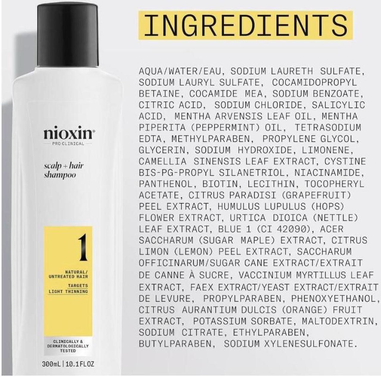 Alt view image 3 of 5 - Nioxin System 1 Cleansing Shampoo and Conditioner 10.1 oz Set