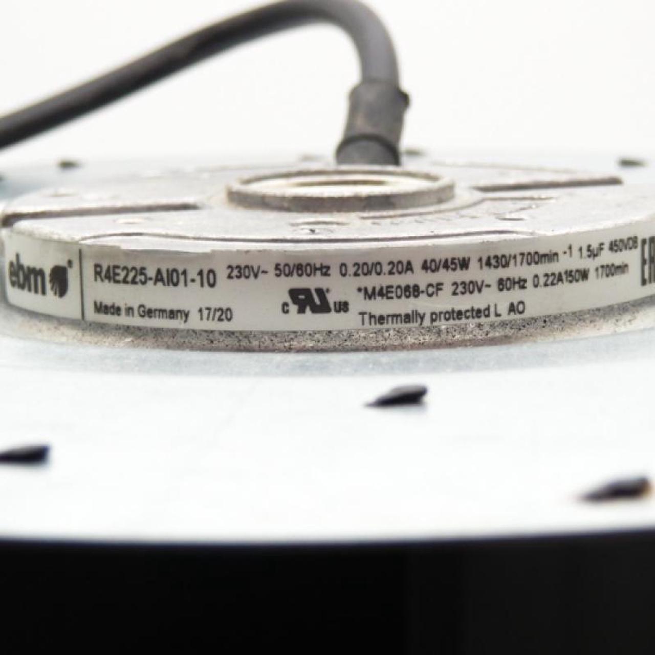 Alt view image 3 of 4 - Ebm-Papst R4E225 Series Centrifugal Blower R4E225-AI01-10