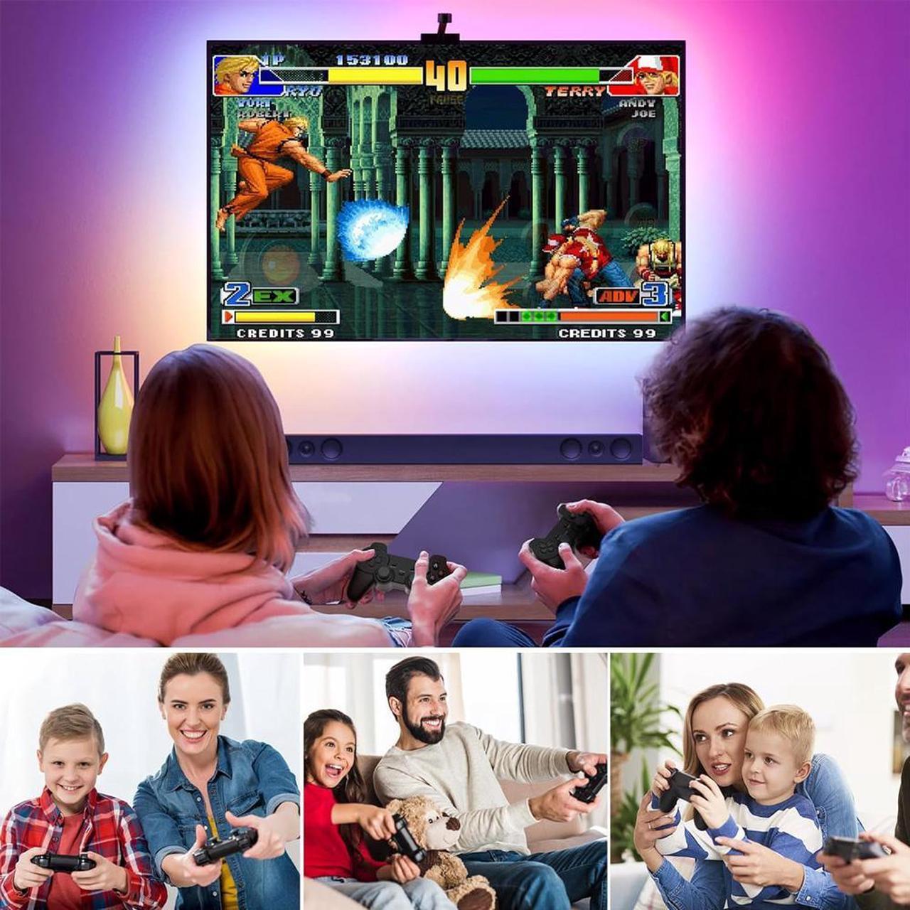 Alt view image 4 of 6 - NDUP X2 Wireless Retro Game Console Set, Smoothly Connected via 4K HDMI, with 40,000 Built-in Classic Games, 40 + Emulators, and Dual Wireless Controllers for Plug & Play 128GB