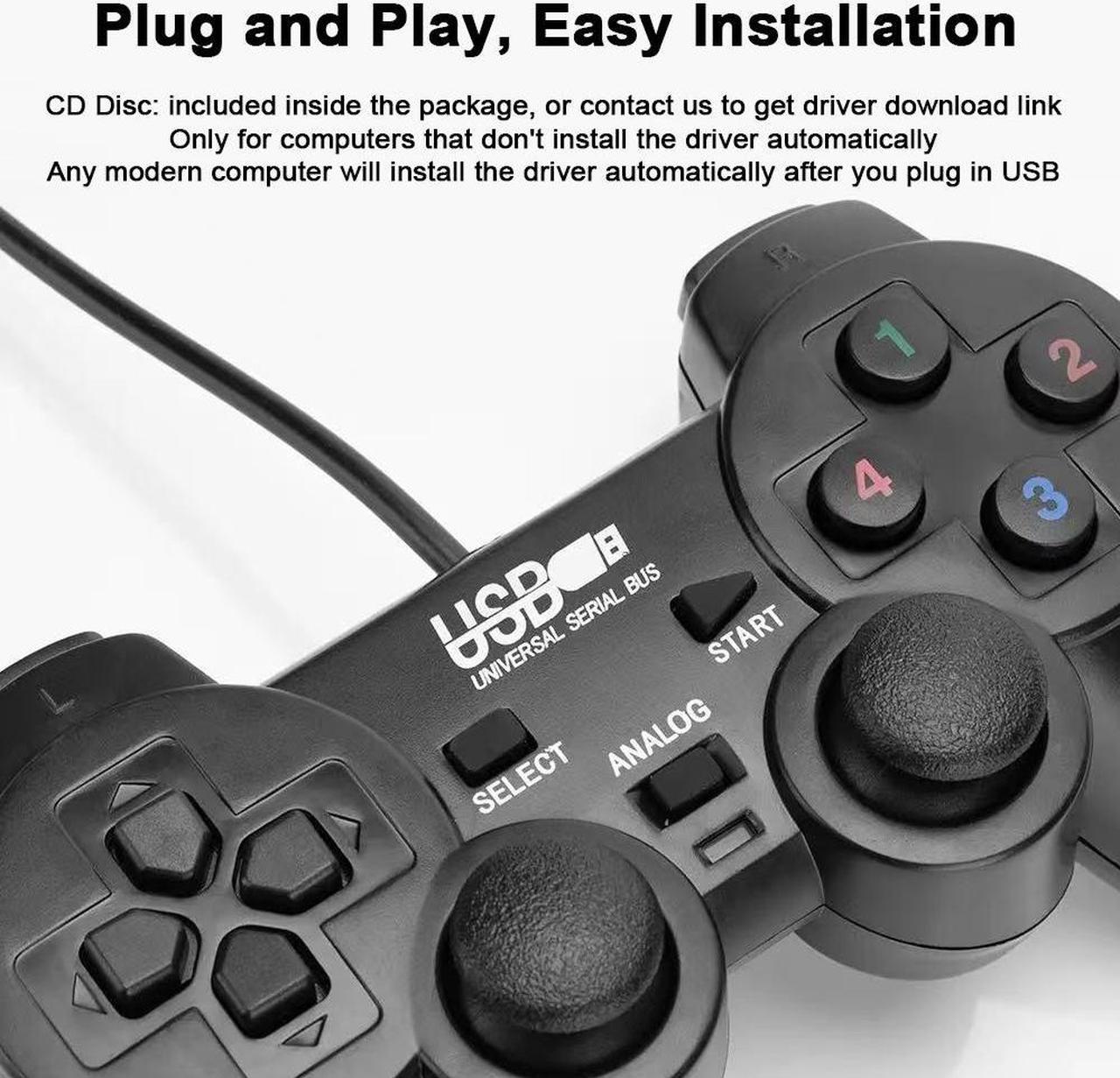 Alt view image 3 of 6 - NDUP USB Controller Gamepad with Windows XP to WinXP/Win7/Win8/Win10, Unlock a New PC Gaming Experience