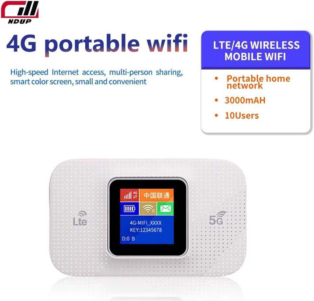 NDUP H809PRO MiFi Router, Portable 4G LTE Mobile WiFi Hotspot, Speeds Up to 150Mbps