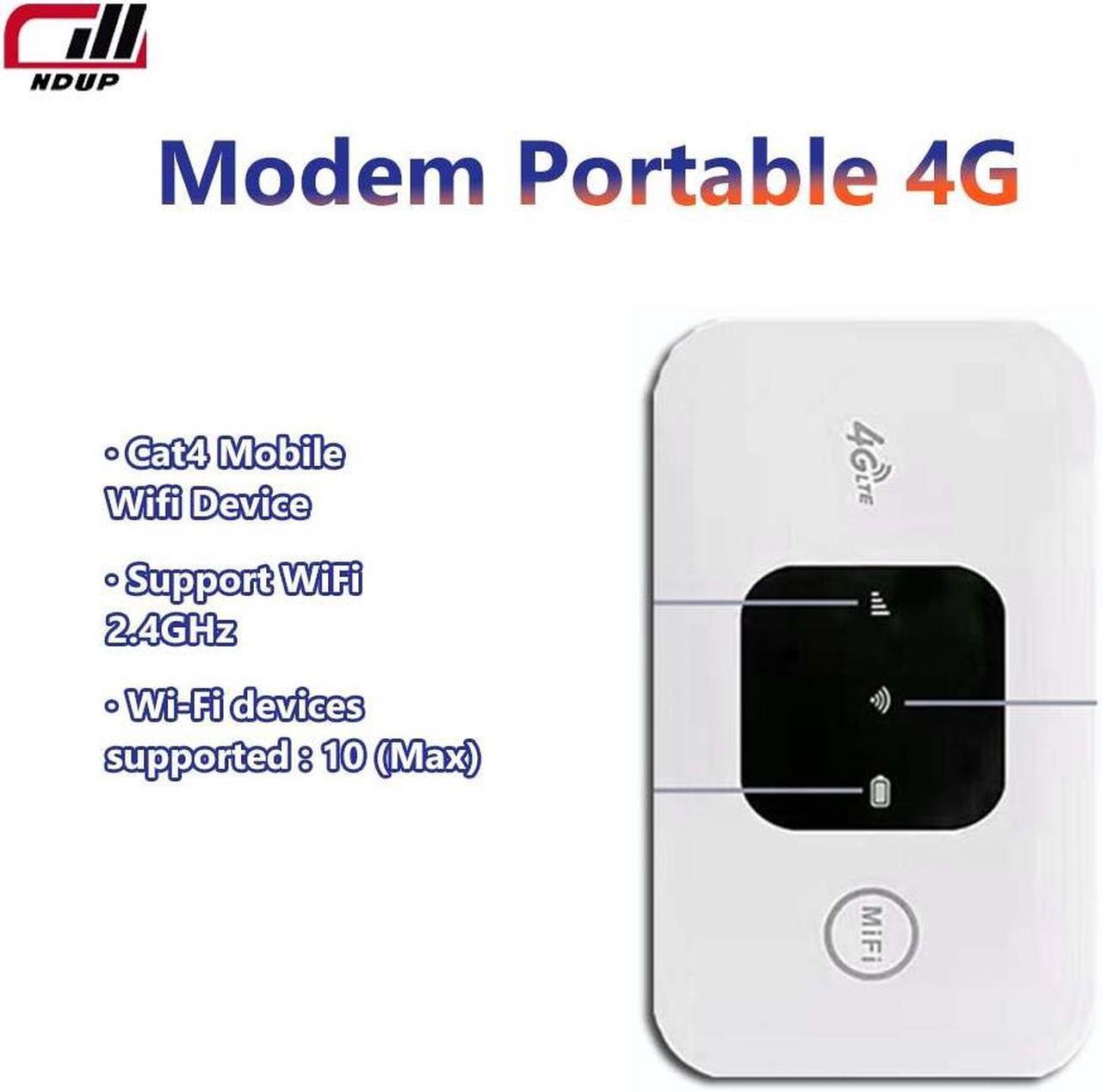 NDUP H5577 Portable 4G LTE WiFi Router, Compatible with Most SIM Networks