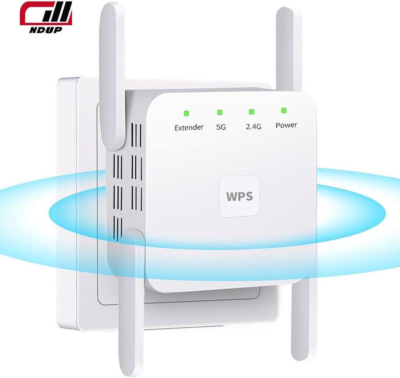 NDUP Newest WiFi Signal Extender with Ethernet Port, Supports 60 Devices, 300Mbps High-Speed Internet, Quick Setup, Coverage Up to 9860 sq. ft. LYQ0283