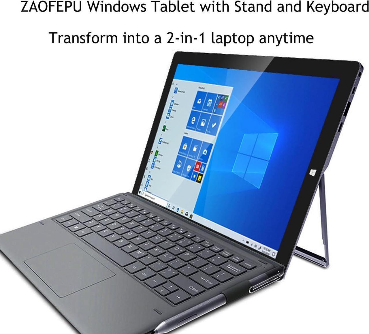 Alt view image 7 of 7 - Elepad Windows Tablet with Keyboard + 11.6 Inch Touchscreen 2 in 1 Laptop + 6GB DDR4, 128GB SSD, Intel J4125, Dual Camera, Micro HDMI, USB3.0, SD Card Slot