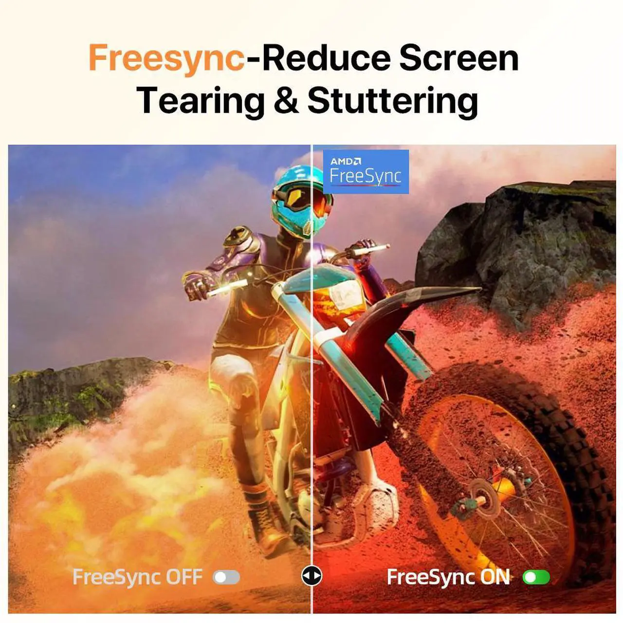 Alt view image 4 of 7 - EVICIV 23.8" 100Hz FreeSync IPS HDR Gaming Portable Monitor with USB-C, HDMI, VESA Mount & 180° Adjustable Stand Perfect for Laptops, Switch, Phones