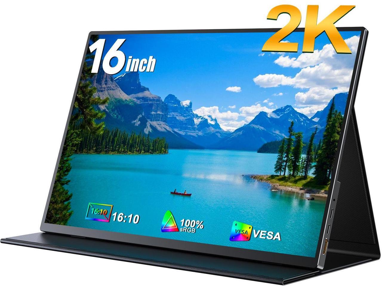 Main image of EVICIV 500 Nits 16" 2.5K Portable Gaming Monitor 2K 2560*1600P Portable Monitor QHD For Xbox PS 5 6 Switch Display HDMI USB C Second Display