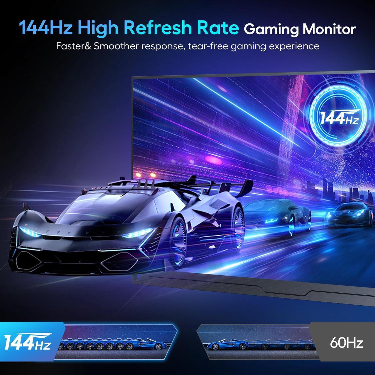 Alt view image 2 of 7 - EVICIV 2K 144Hz Portable Gaming Monitor 18" 100% DCI-P3, FreeSync, HDR, VESA Mount, Eye-Care
