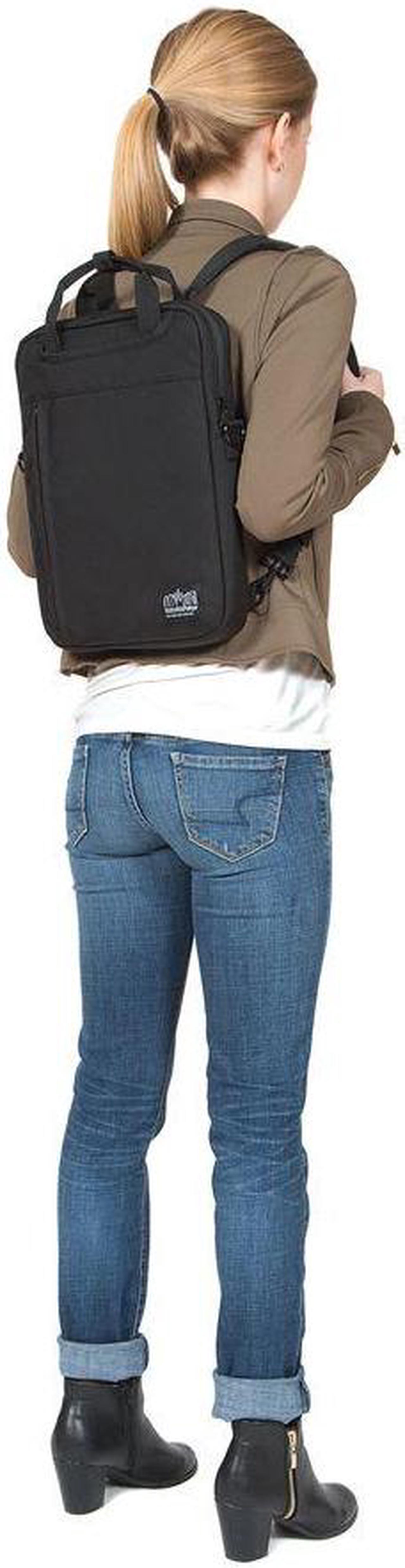 Alt view image 5 of 5 - Manhattan Portage Commuter 13 inches Laptop Bag, Laptop Briefcase with Detachable Straps, Laptop Bag for Men & Women, Commuter Laptop Bag, Grey