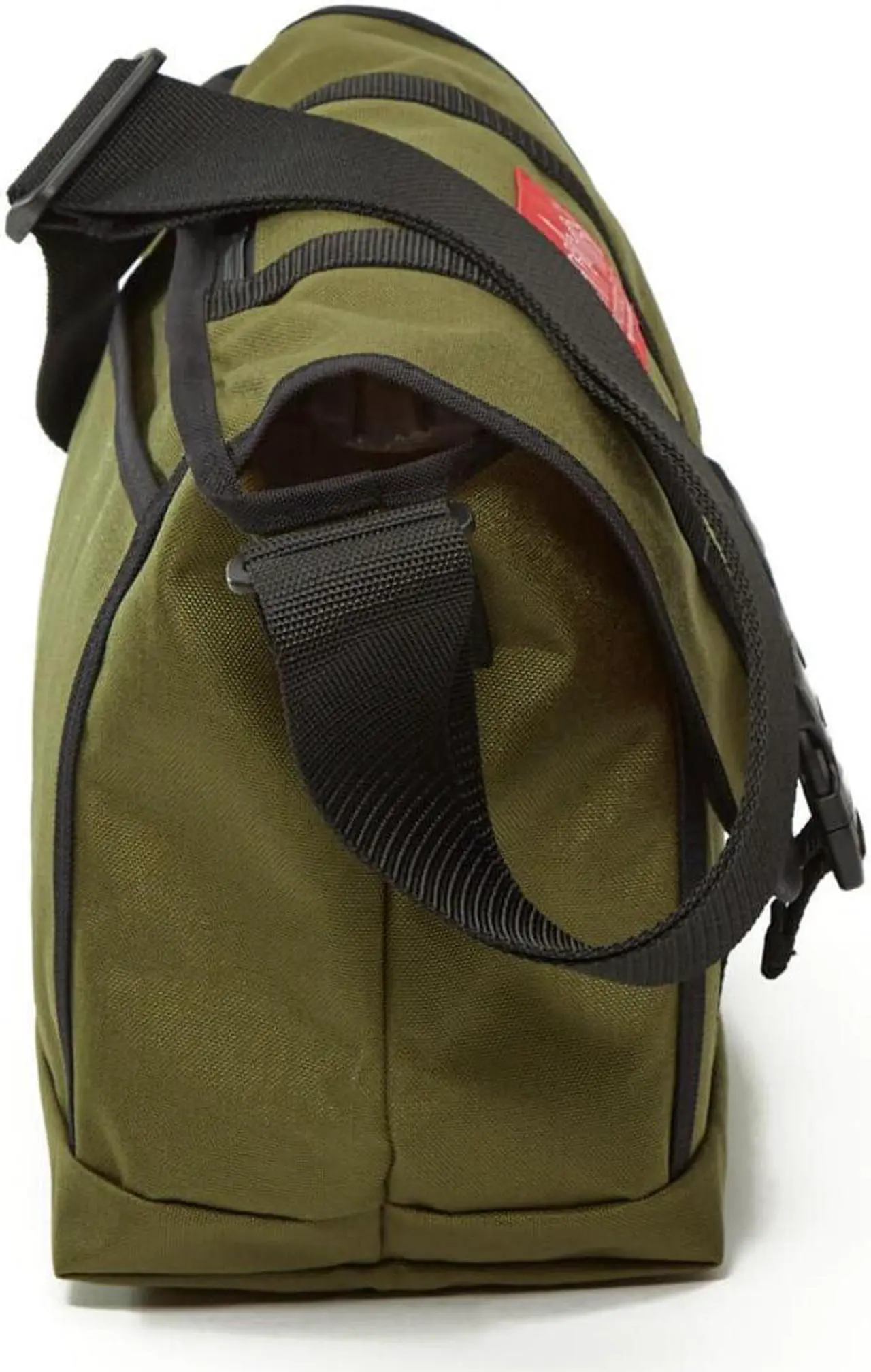 Alt view image 3 of 5 - MANHATTAN PORTAGE NY MESSENGER BAG JR (MD), CROSS BODY MESSENGER BAG WITH WATER RESISTANT COATING, STYLISH AND FUNCTIONAL MESSENGER BAG, OLIVE
