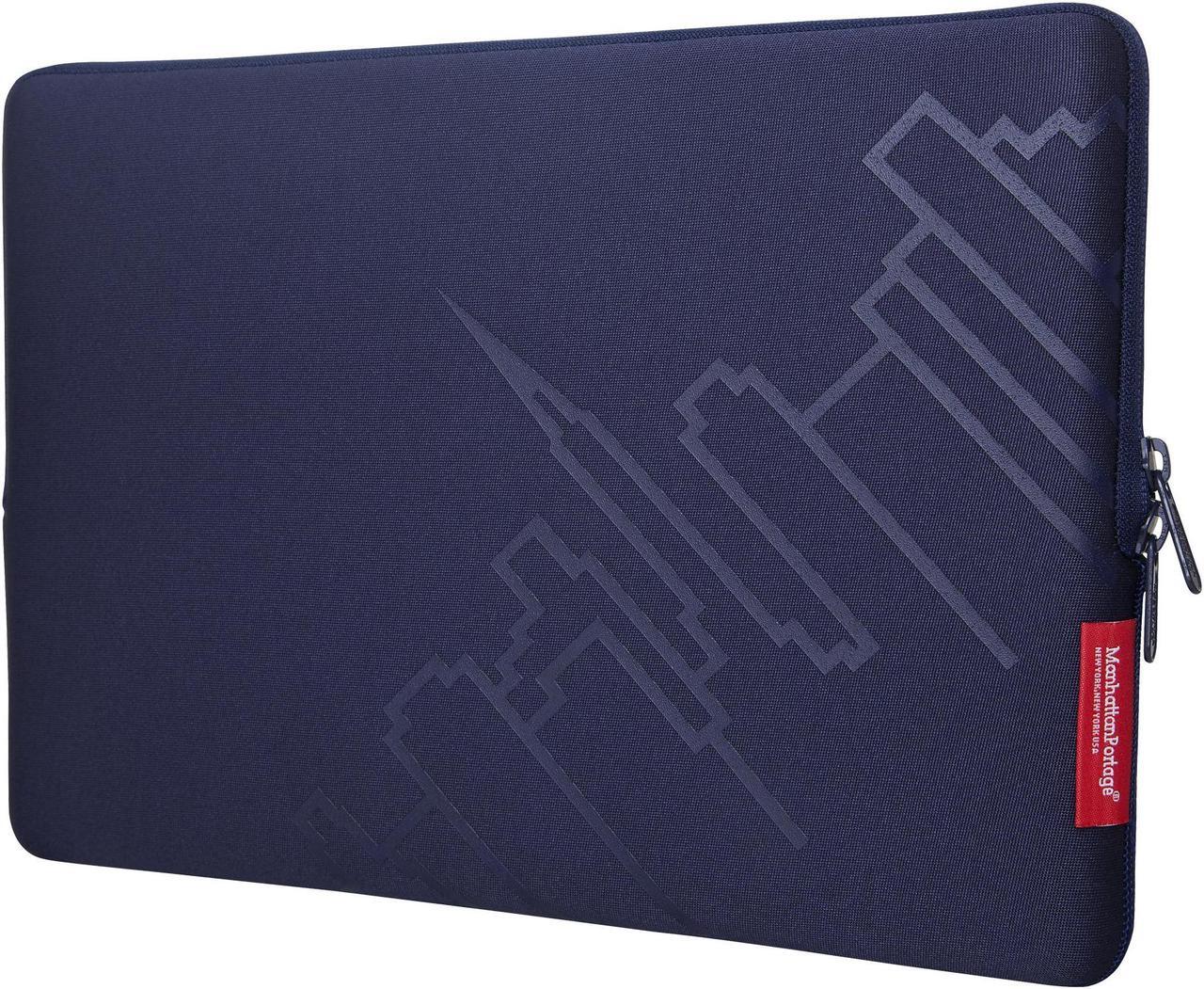 Main image of Manhattan Portage Iconic Skyline 15 Inch Laptop Sleeve, 15" Laptop Sleeve, 15 Inches Laptop Protective Case with YKK Zippers, 15 Inch Laptop Case, Navy