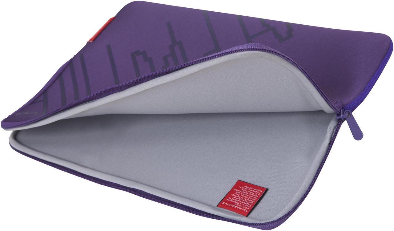 Alt view image 2 of 3 - Manhattan Portage Iconic Skyline 15 Inch Laptop Sleeve, 15" Laptop Sleeve, 15 Inches Laptop Protective Case with YKK Zippers, 15 Inch Laptop Case, Navy