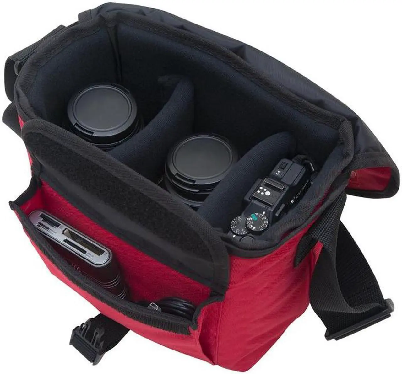 Alt view image 3 of 5 - Manhattan Portage Aperture Camera Bag, Camera Bag for Digital SLR, Camera Bag with Soft and Padded Camera Insert, Black.