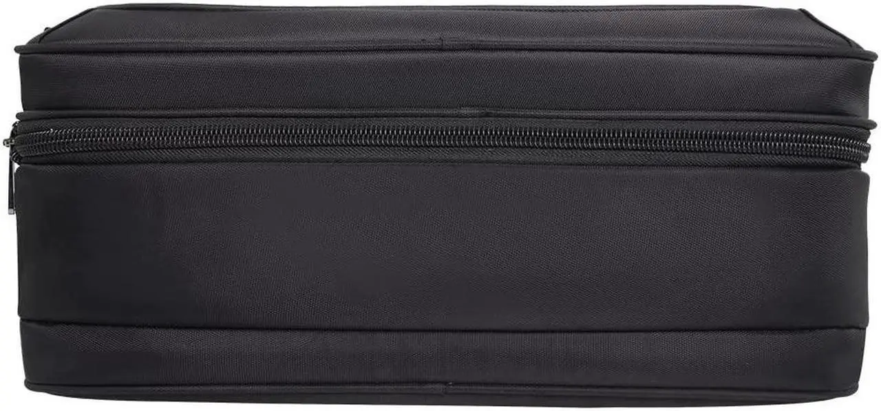 Alt view image 4 of 5 - Large Briefcases For Men Canvas Tote Bag Laptop Case 19 Inch Computer Bag Work Bags Business Mens Bag Office Carrying Cases Messenger Bag Book Bag Black (X-Large Size
